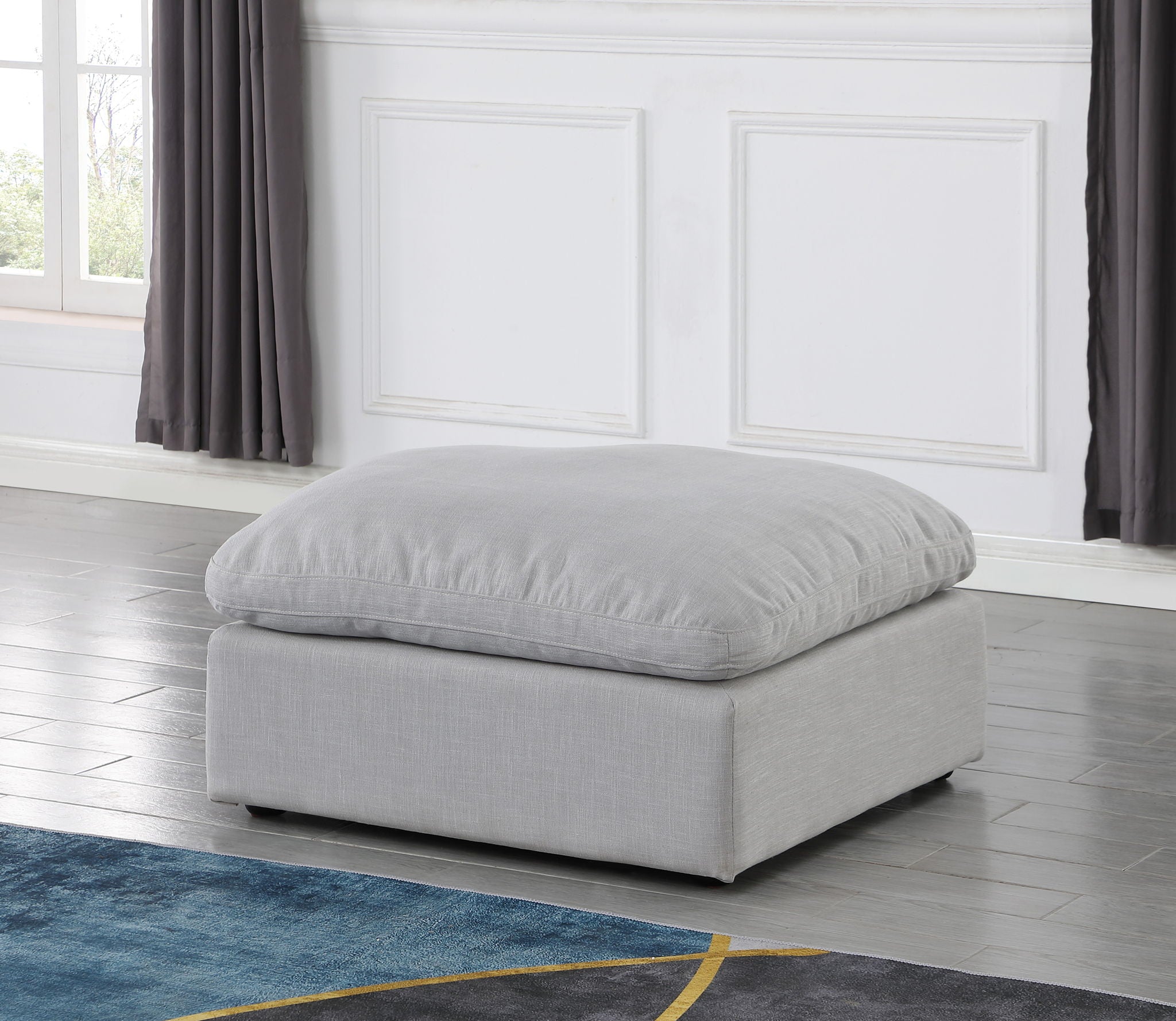 Indulge - Linen Ottoman - Urban Living Furniture (Los Angeles, CA)