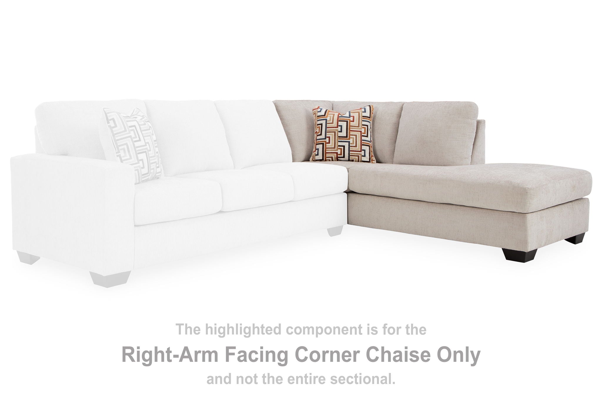 Aviemore - Stone - Raf Corner Chaise - Urban Living Furniture (Los Angeles, CA)