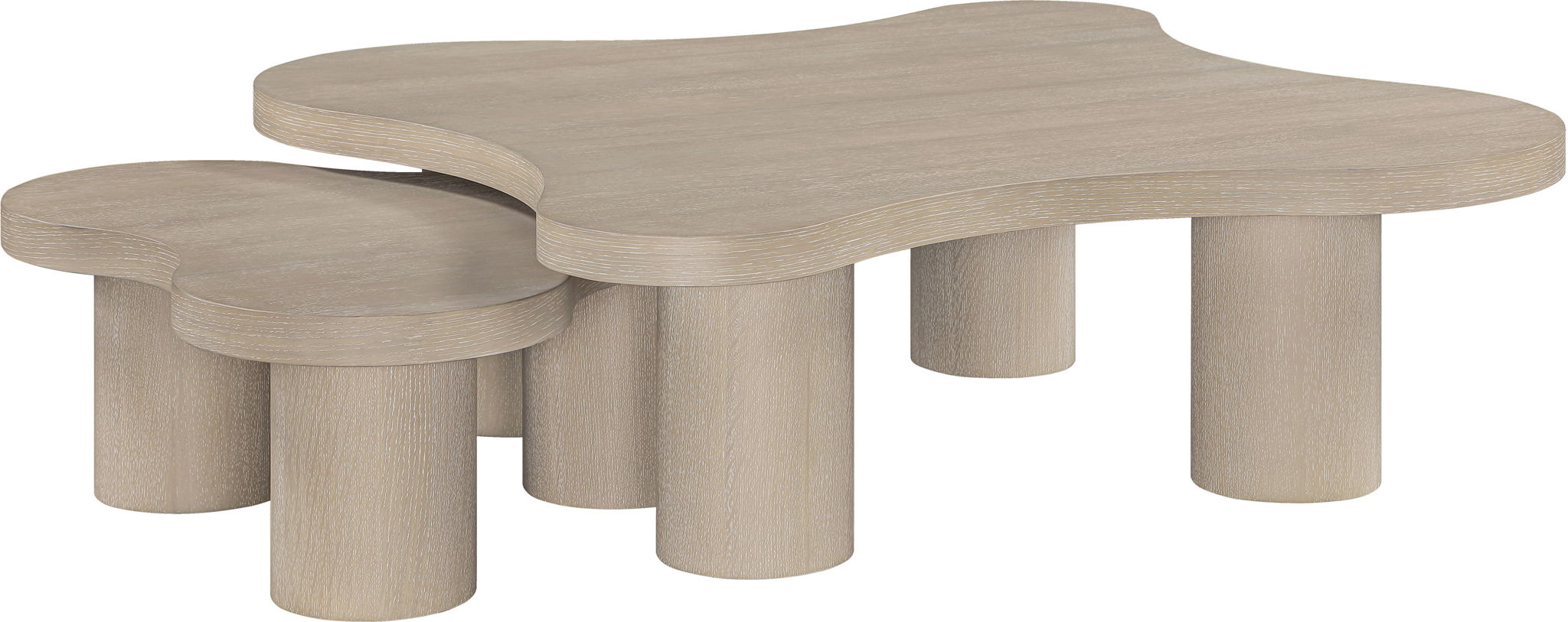 Cove - Oak Veneer And Solid Wood 2 Piece Coffee Table - Urban Living Furniture (Los Angeles, CA)
