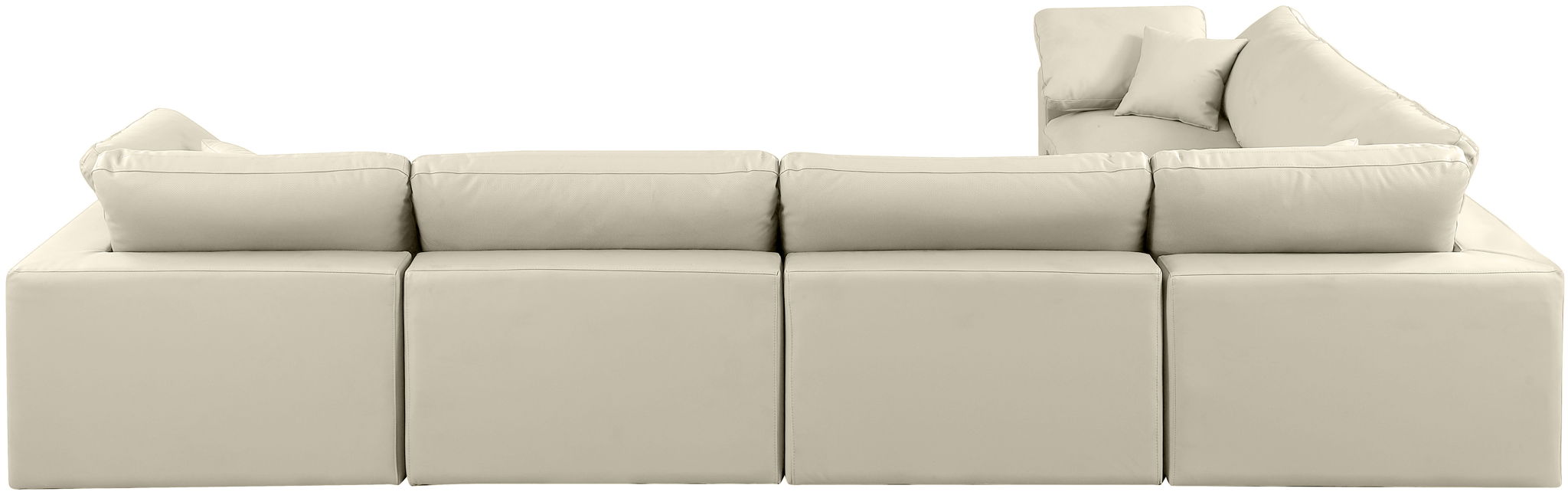 Comfy - 6 Piece Faux Leather Modular Corner Sectional - Urban Living Furniture (Los Angeles, CA)