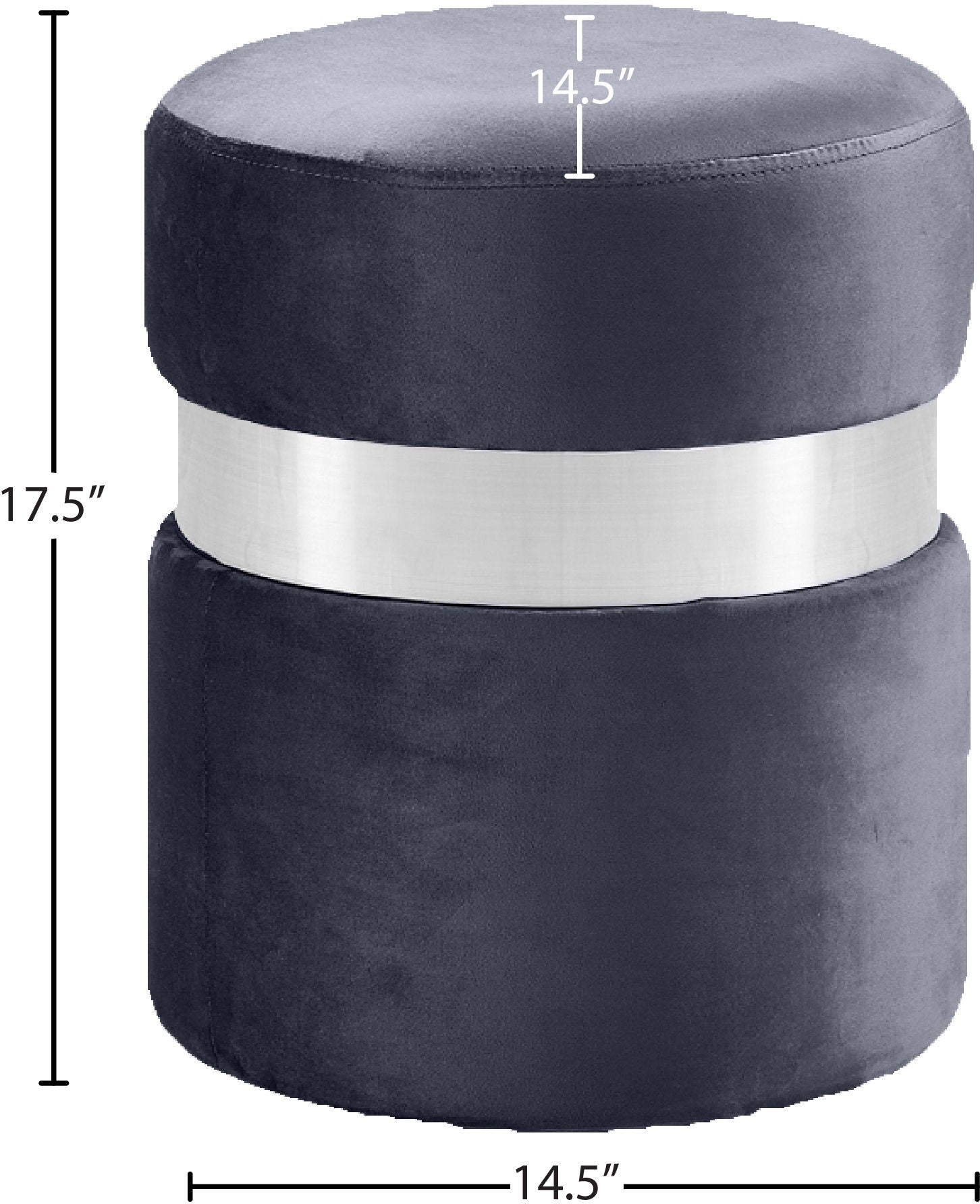 Hailey - Round Ottoman - Urban Living Furniture (Los Angeles, CA)