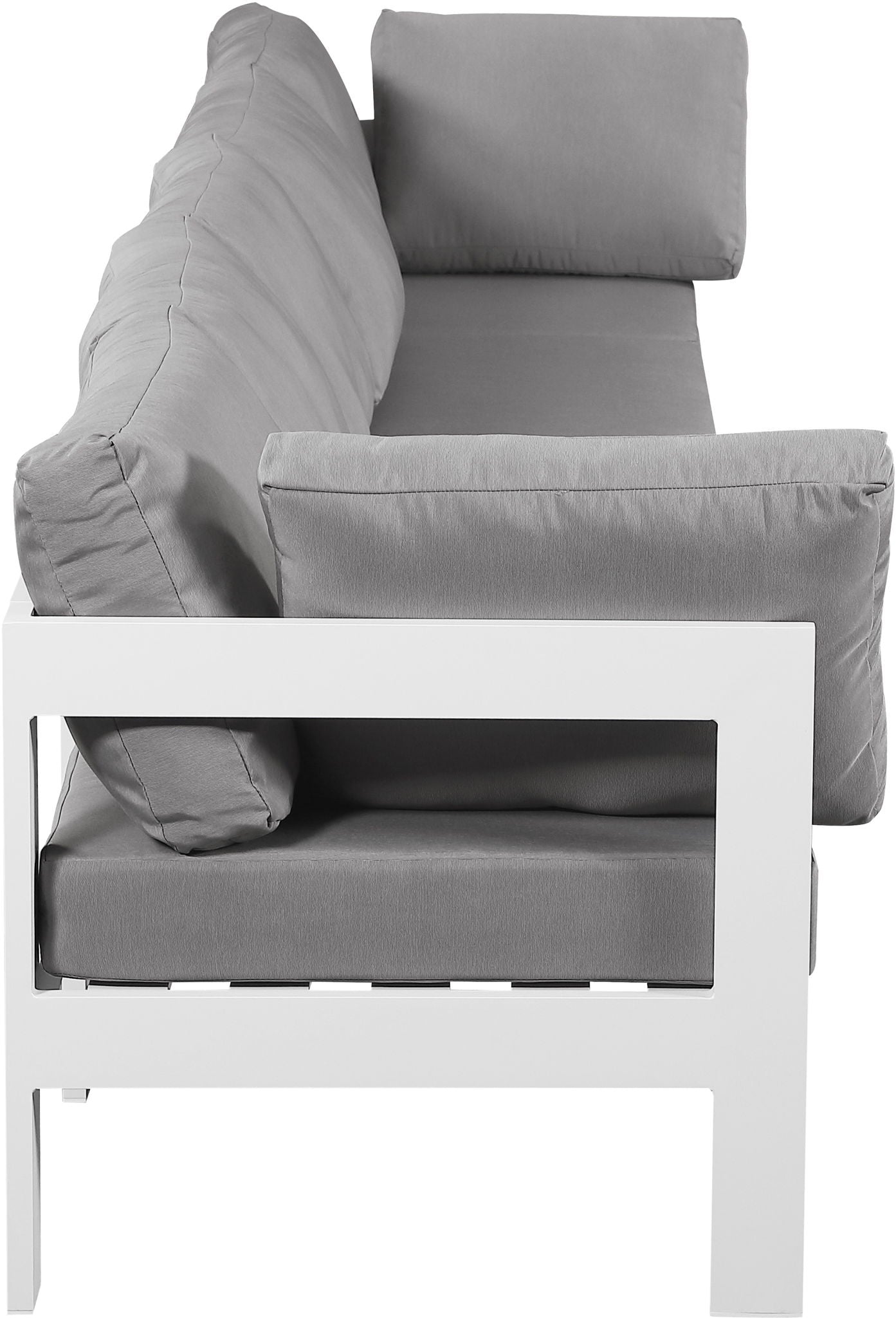Nizuc - Outdoor Patio 5 Seat Modular Sofa With White Frame - Urban Living Furniture (Los Angeles, CA)