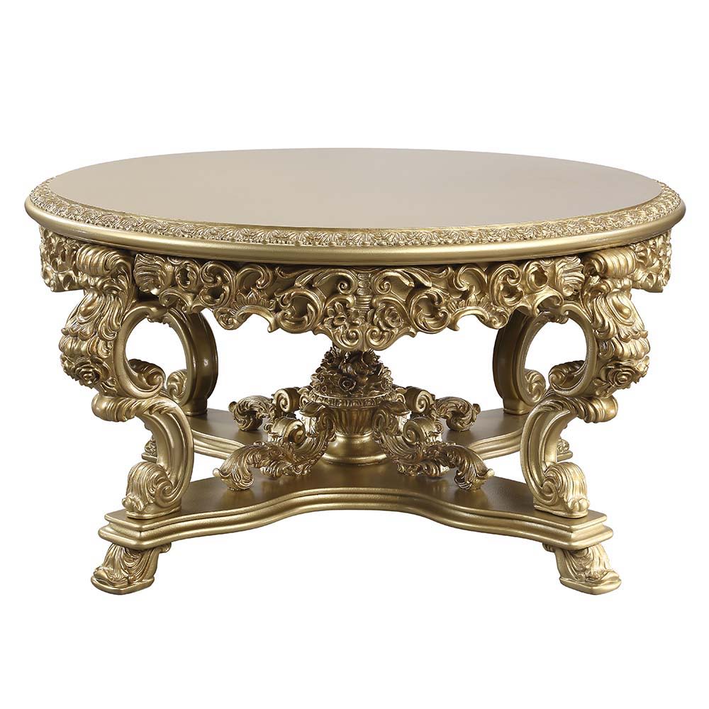 Bernadette - Round Dining Table - Gold - Urban Living Furniture (Los Angeles, CA)