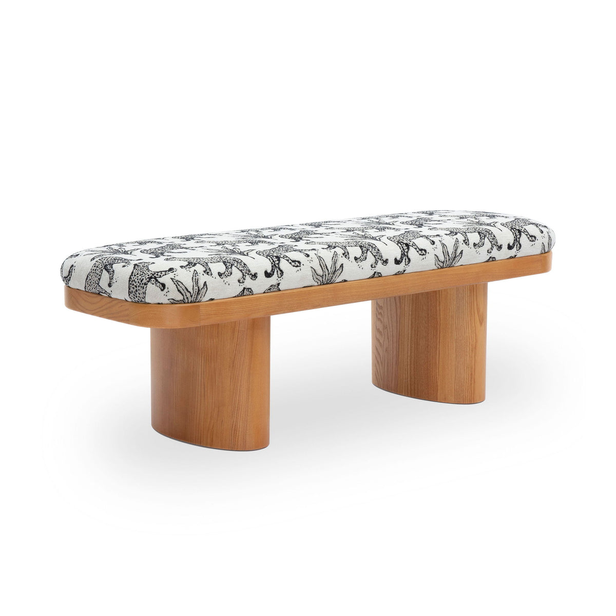 Ollie - Leopard Jacquard Bench