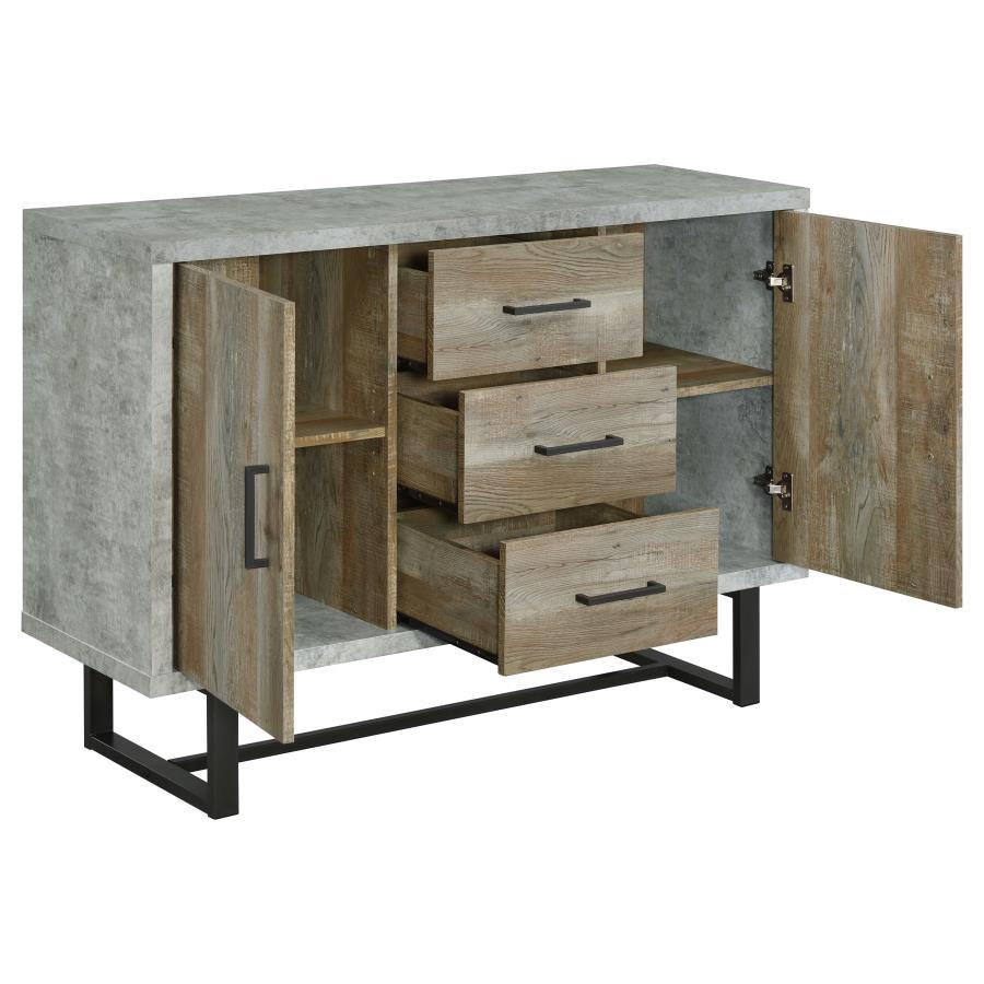 Abelardo - 3-Drawer Engineered Wood Cabinet - Weathered Oak - Urban Living Furniture (Los Angeles, CA)