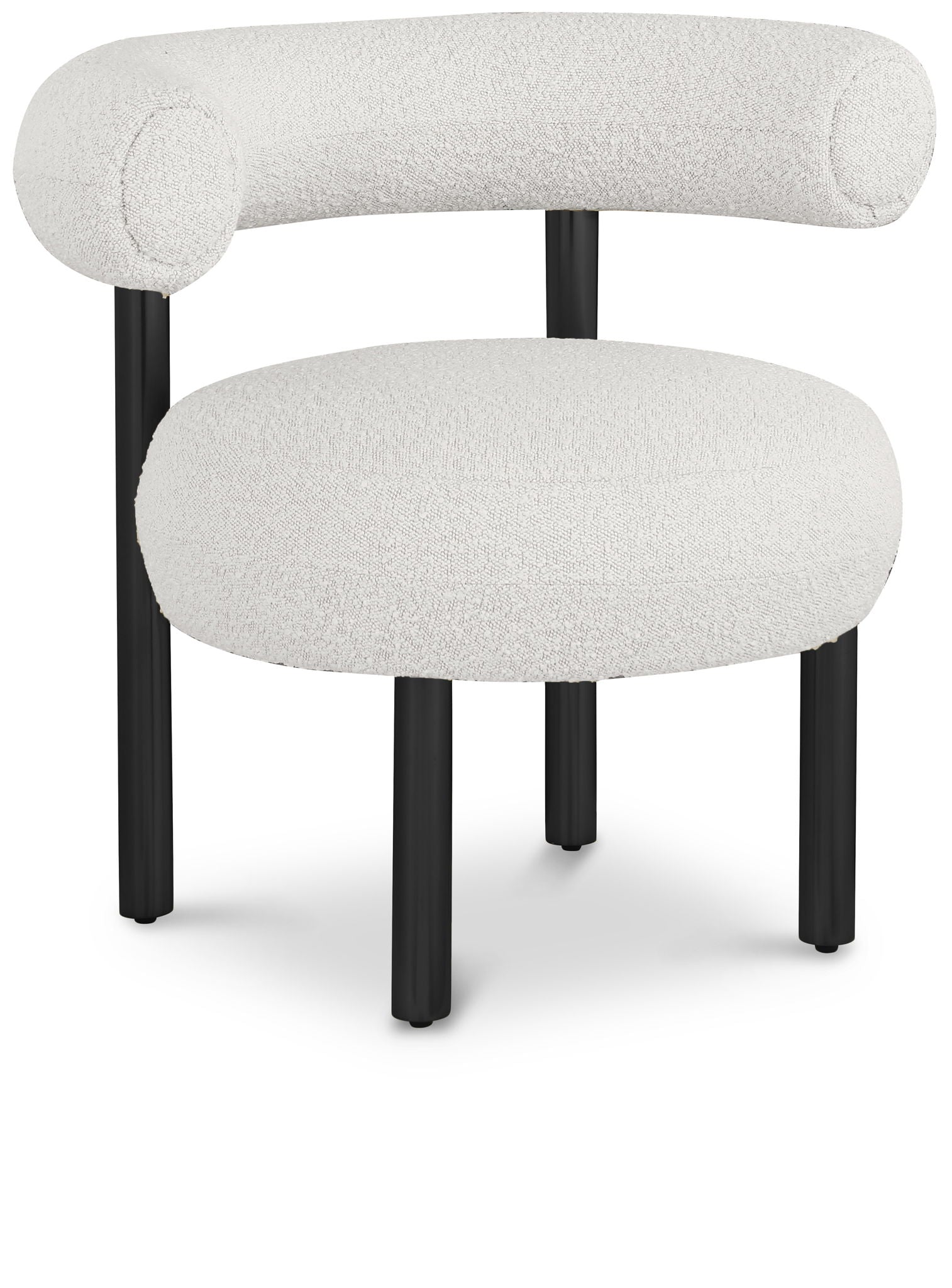 Bordeaux - Boucle Fabric Accent Chair With Black Legs - Urban Living Furniture (Los Angeles, CA)