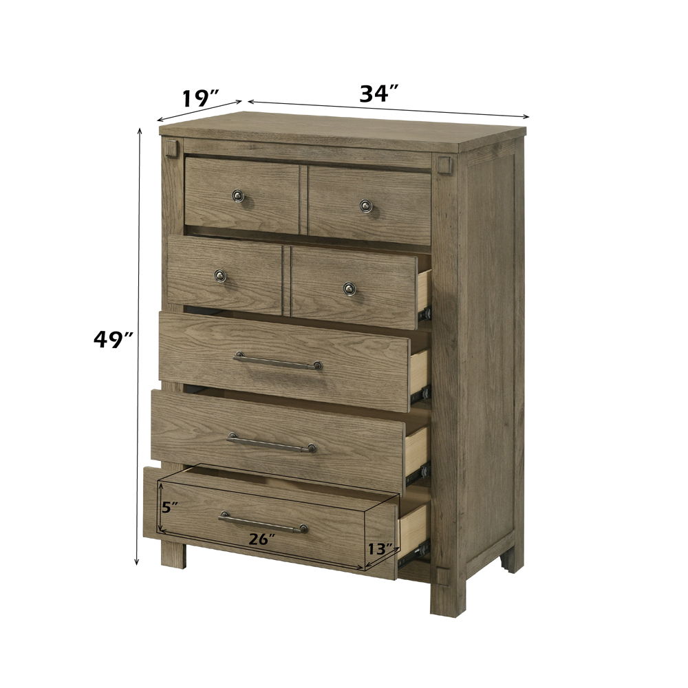 Colton - Chest - Antique White Oak - Urban Living Furniture (Los Angeles, CA)