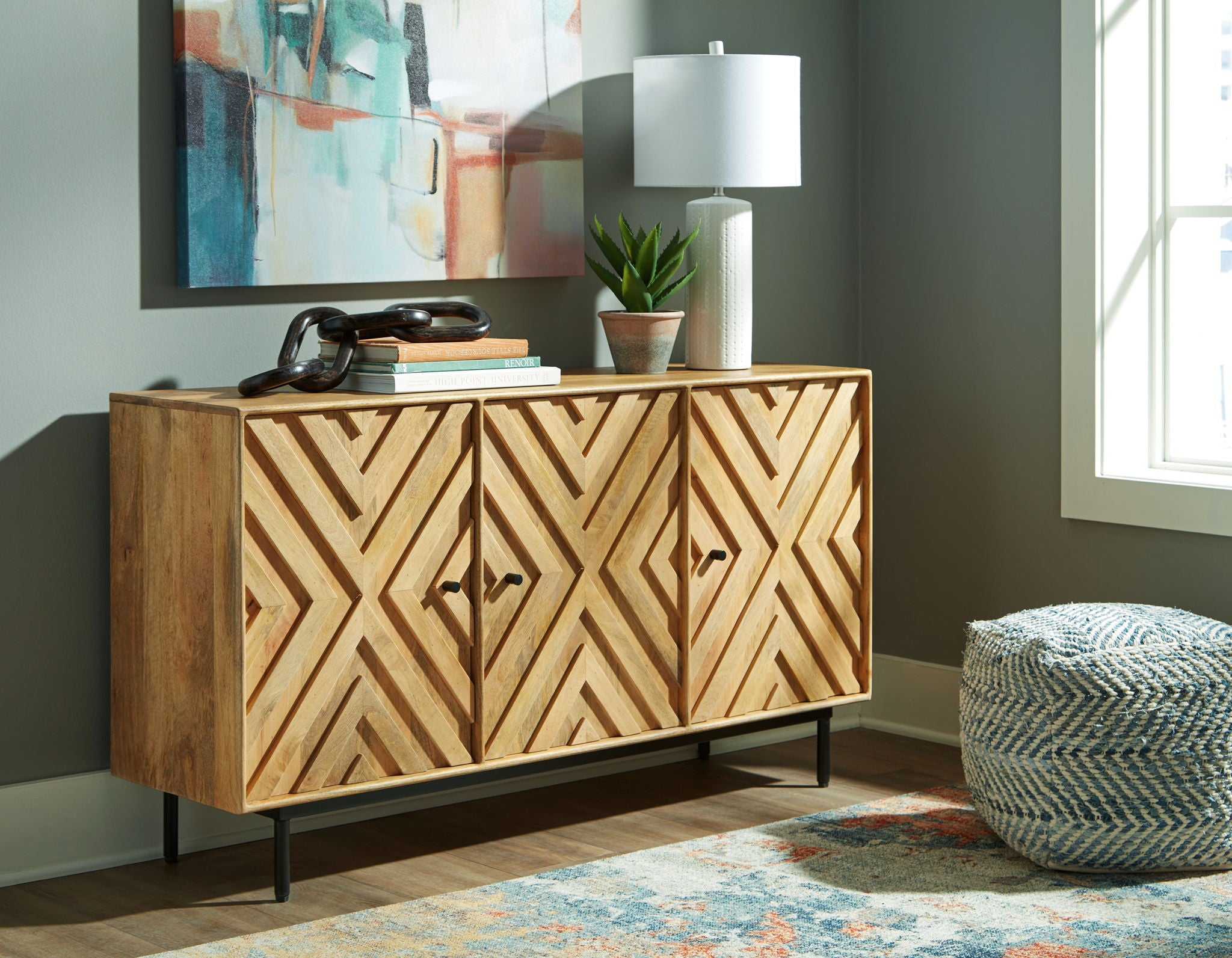 Cadewick - Natural - Accent Cabinet - Urban Living Furniture (Los Angeles, CA)