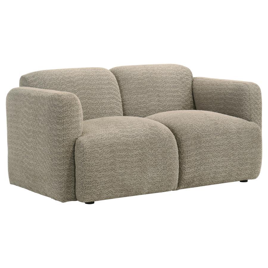 Dorset - Fabric Upholstered Round Track Arm Loveseat