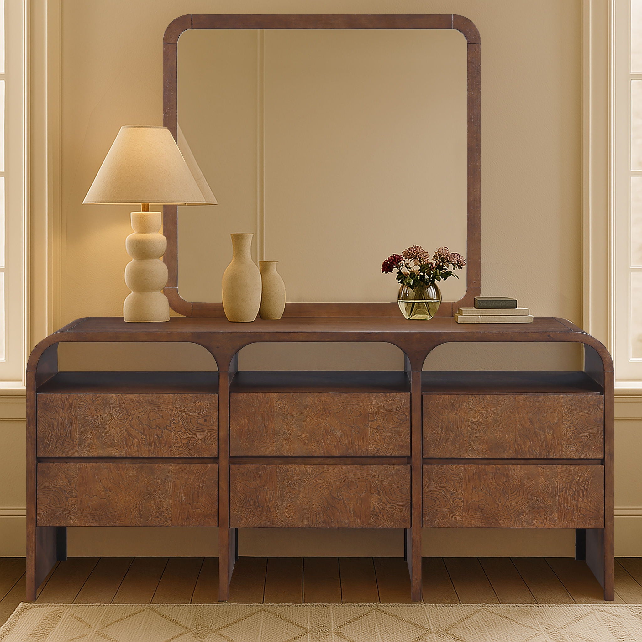 Giada - Solid Wood And Veneer Mirror - Urban Living Furniture (Los Angeles, CA)