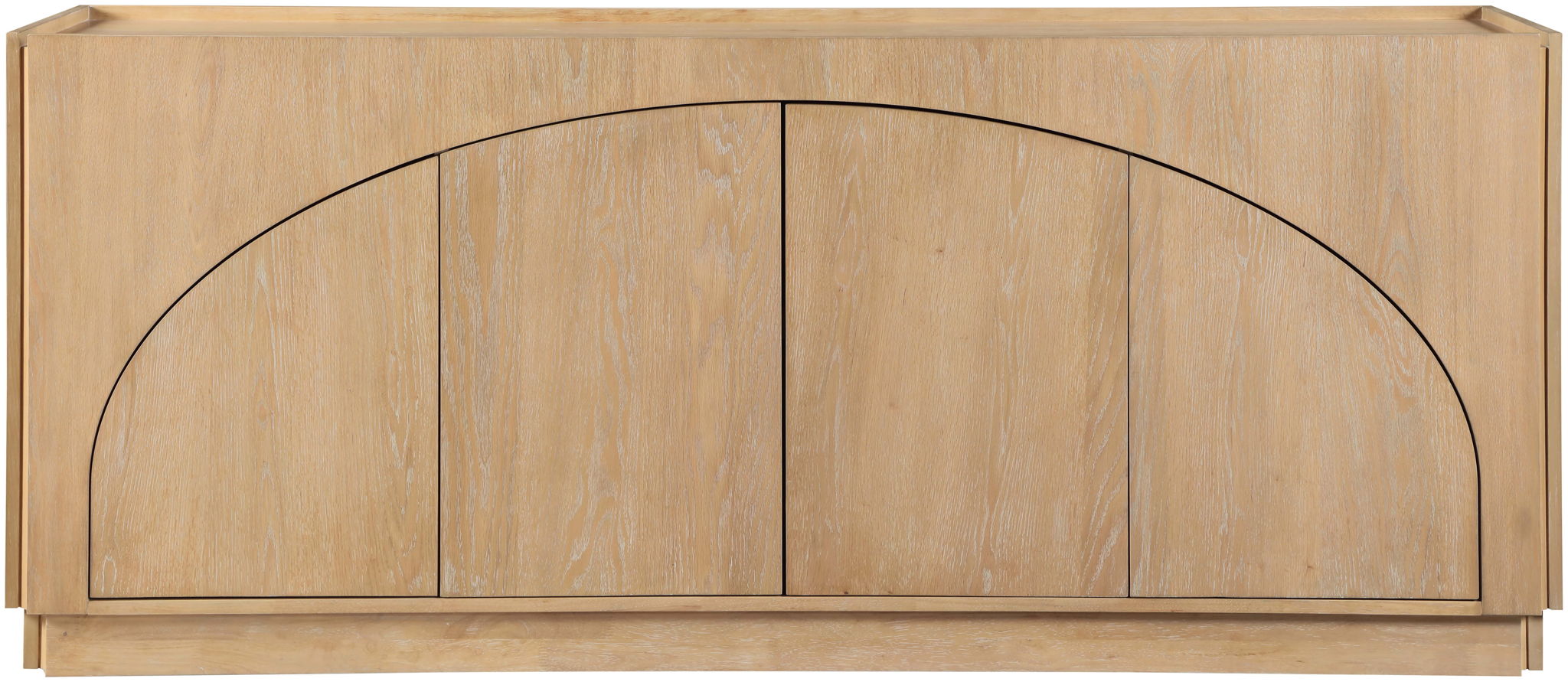 Everson - Oak Veneer And Solid Wood Sideboard/Buffet - Natural - Urban Living Furniture (Los Angeles, CA)