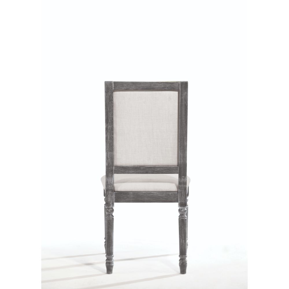 Leventis - Side Chair (Set of 2) - Cream Linen & Weathered Gray - Urban Living Furniture (Los Angeles, CA)