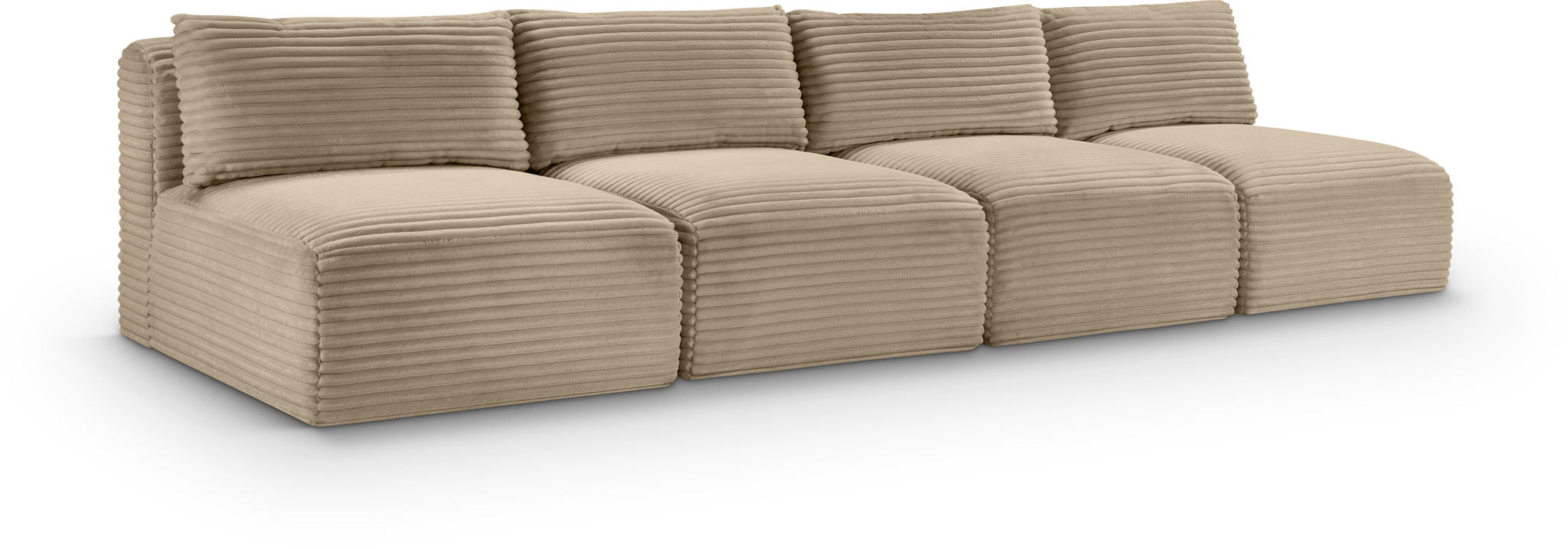 Shaggy - Fabric 4 Seat Modular Armless Sofa - Urban Living Furniture (Los Angeles, CA)