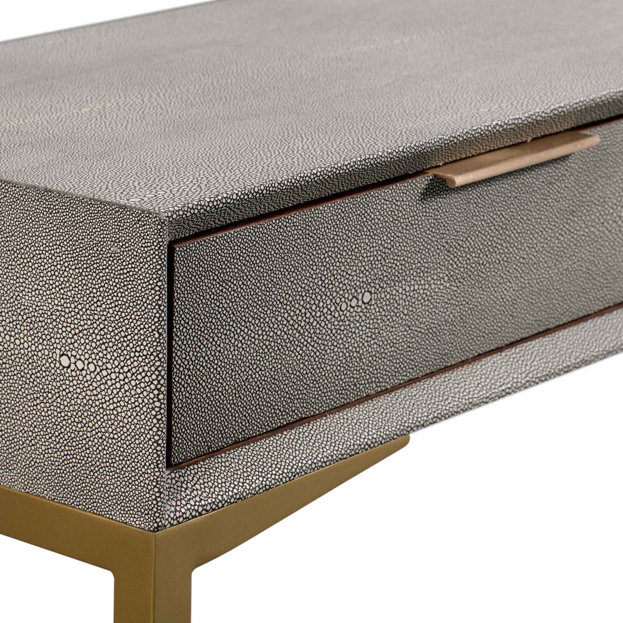 Pesce - Shagreen Console Table - Gray