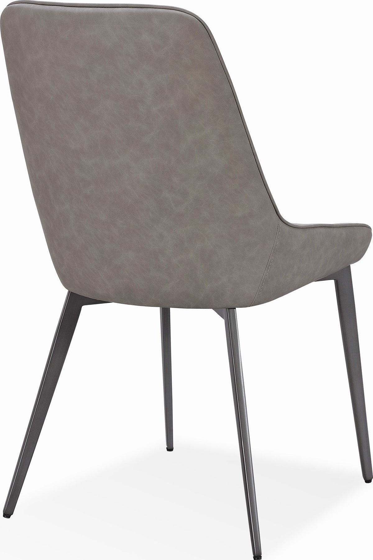 Lucia - Metal Leg Upholstered Synthetic Leather Dining Chair (Set of 2)