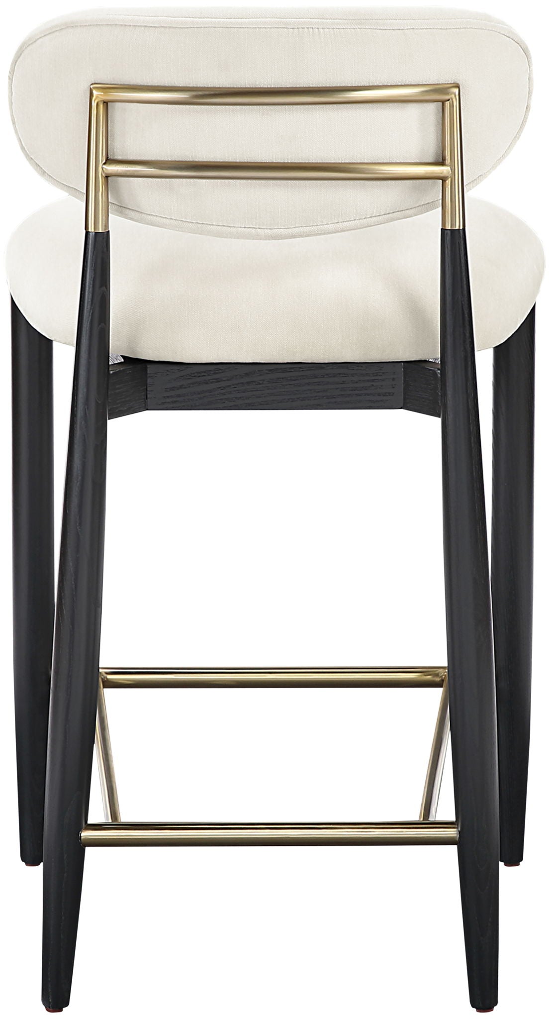 Riccio - Fabric Stool - Black Frame - Urban Living Furniture (Los Angeles, CA)
