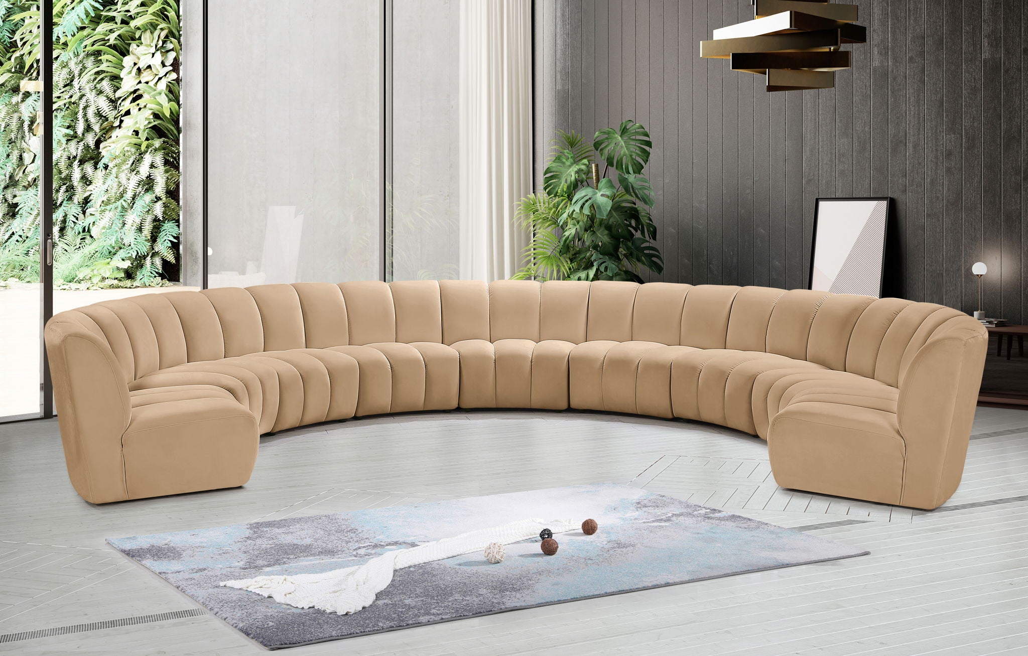 Infinity - 9 Piece Modular Sectional - Camel - Urban Living Furniture (Los Angeles, CA)