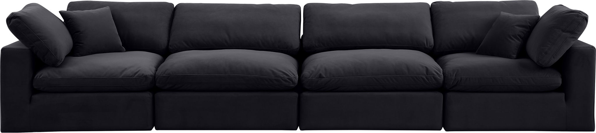 Comfy - Velvet Modular Sofa 4 Seats - Urban Living Furniture (Los Angeles, CA)