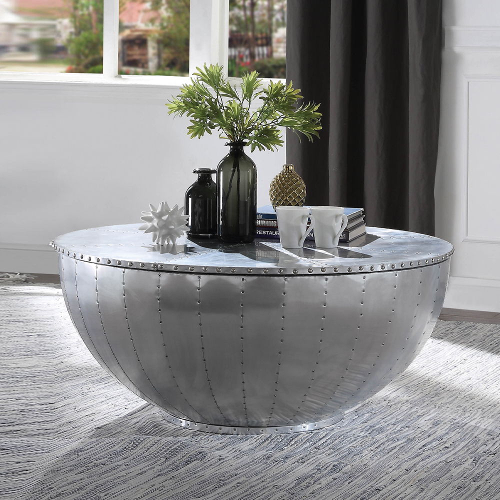 Brancaster - 17" Coffee Table - Aluminum - Urban Living Furniture (Los Angeles, CA)