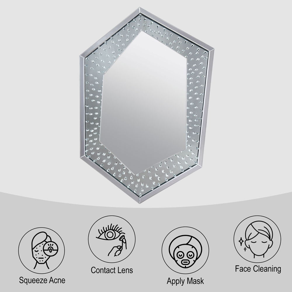 Nysa - Accent Mirror - Mirrored & Faux Crystals - Urban Living Furniture (Los Angeles, CA)