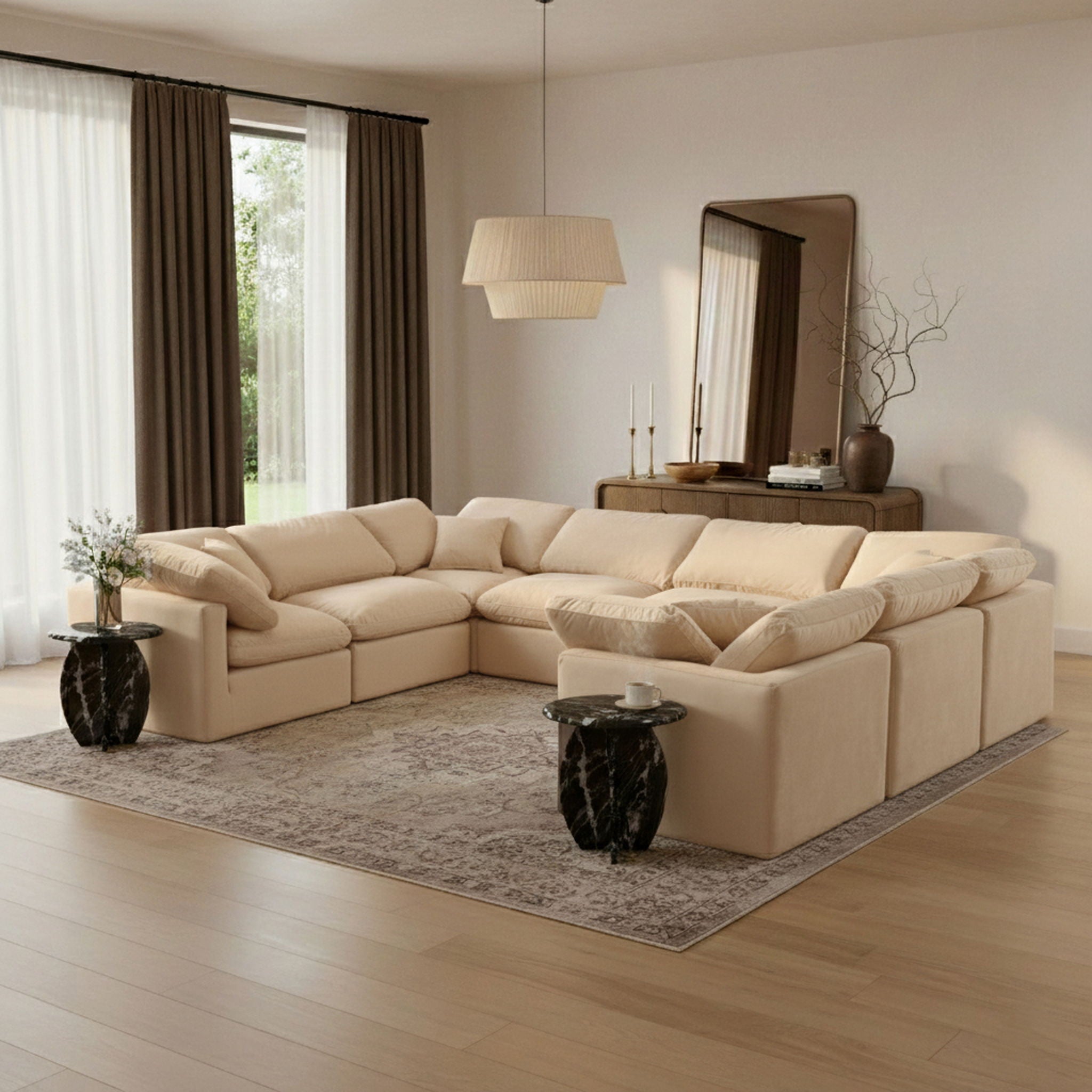 Indulge - Velvet 8 Piece Modular Sectional - Urban Living Furniture (Los Angeles, CA)