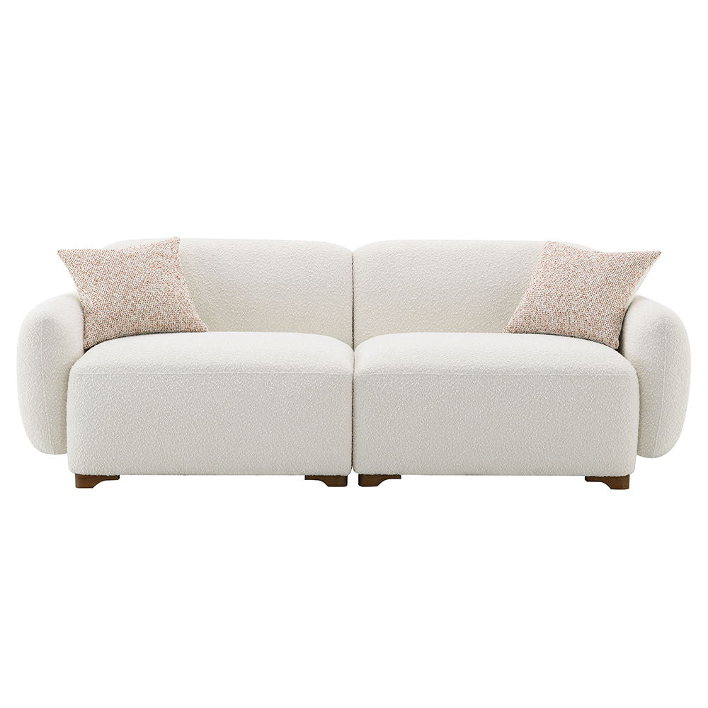 Darius - Sofa With 2 Pillows - Beige Boucle - Urban Living Furniture (Los Angeles, CA)
