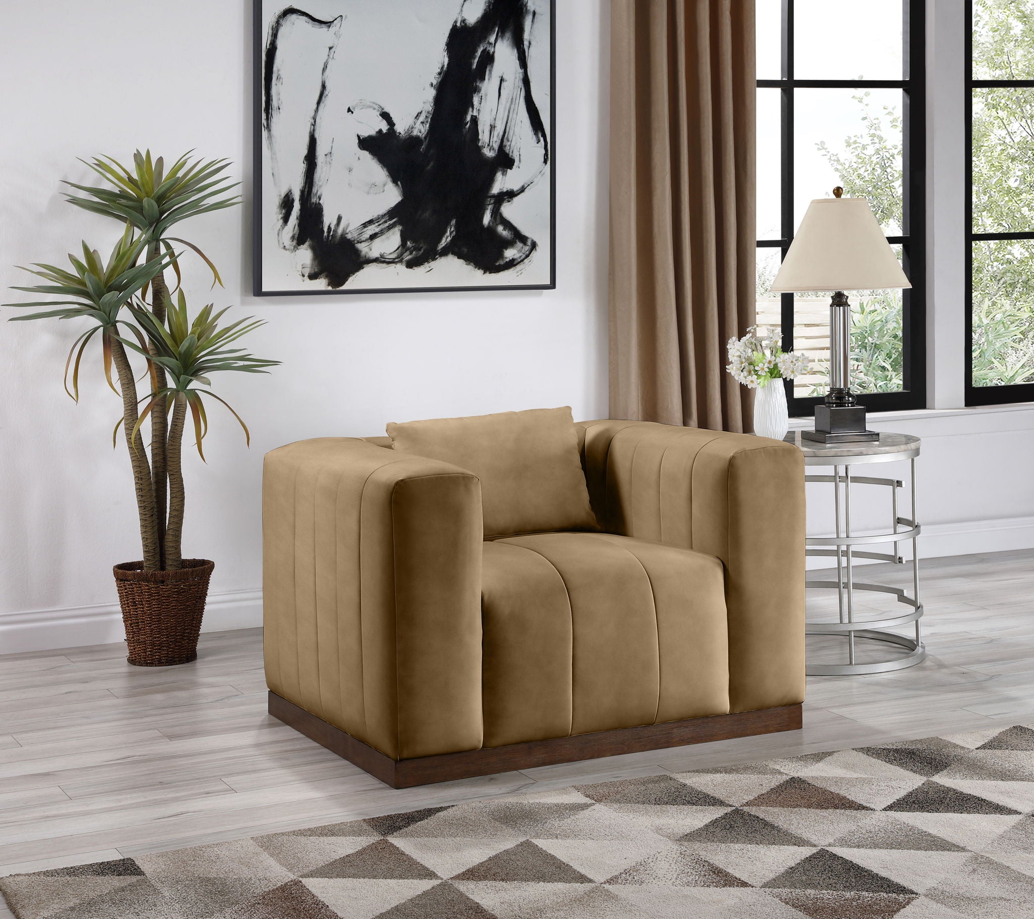 Mallina - Chair - Tan - Urban Living Furniture (Los Angeles, CA)