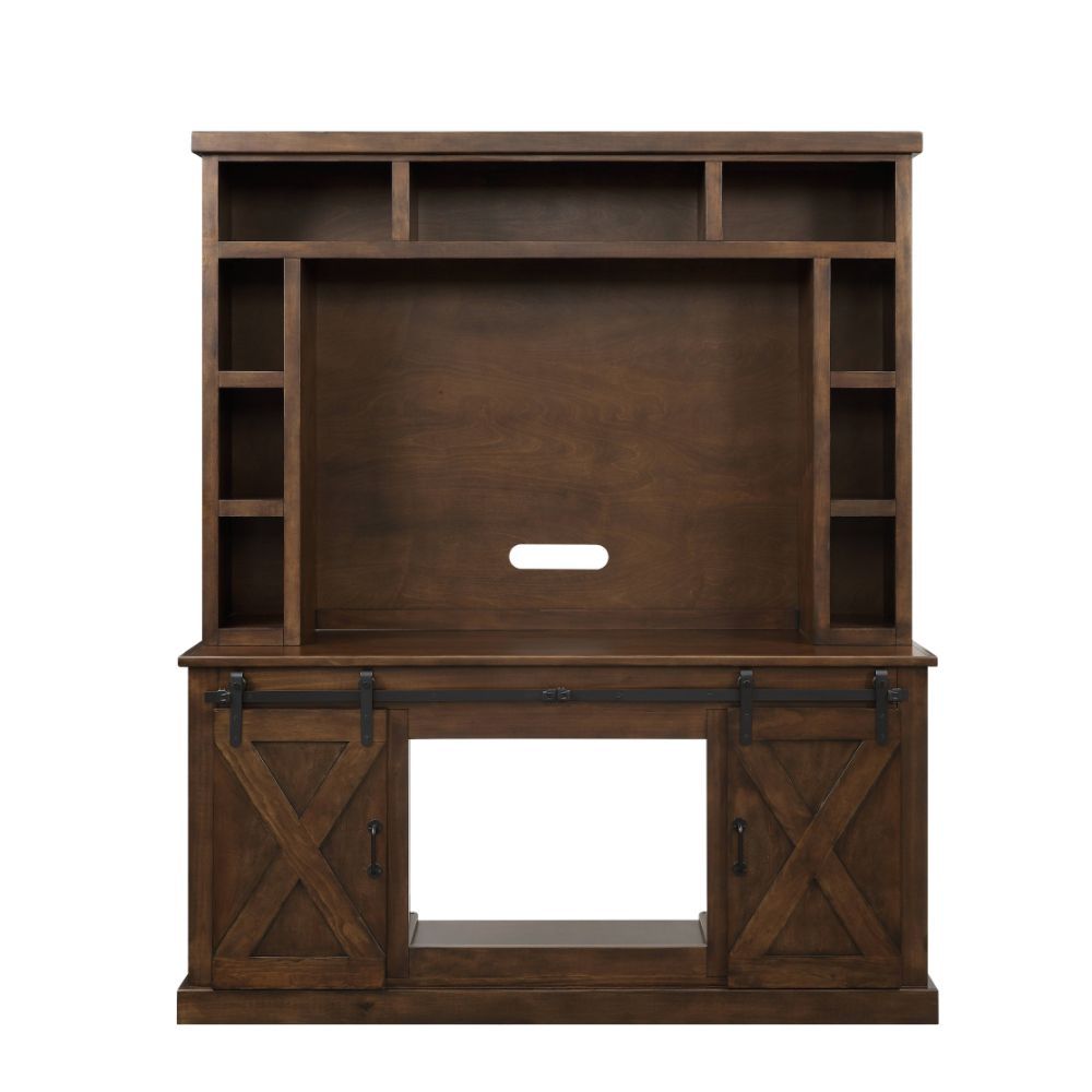 Aksel - Entertainment Center (Include 91617Fir) - Walnut - Urban Living Furniture (Los Angeles, CA)