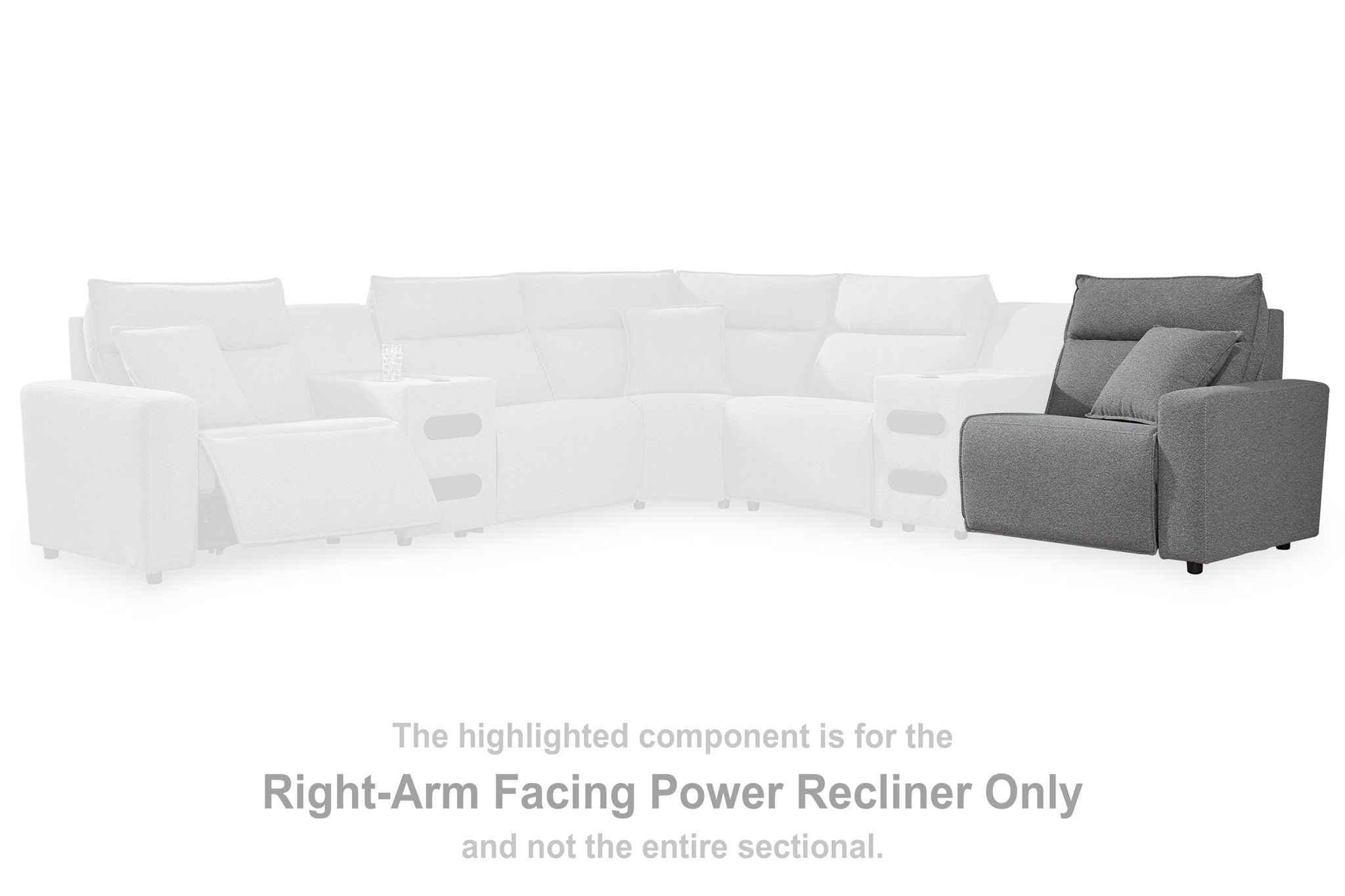 ModMax II - Salt And Pepper - RAF Zero Wall Power Recliner - Urban Living Furniture (Los Angeles, CA)