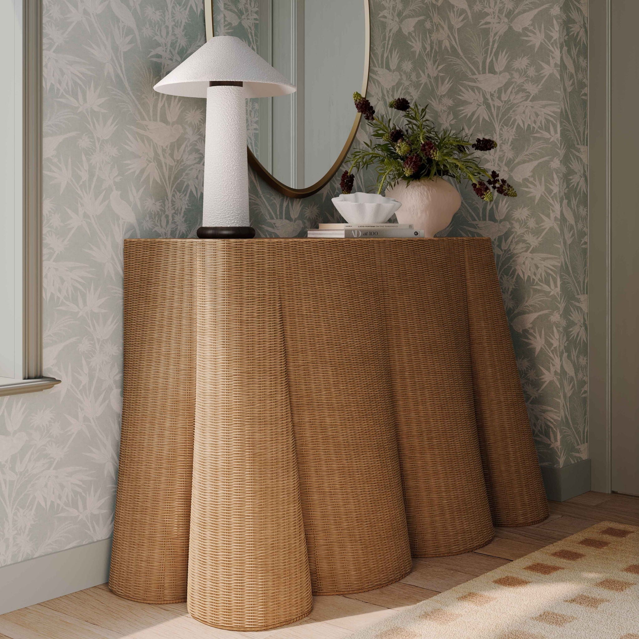 Egan - Rattan Console Table - Natural - Urban Living Furniture (Los Angeles, CA)