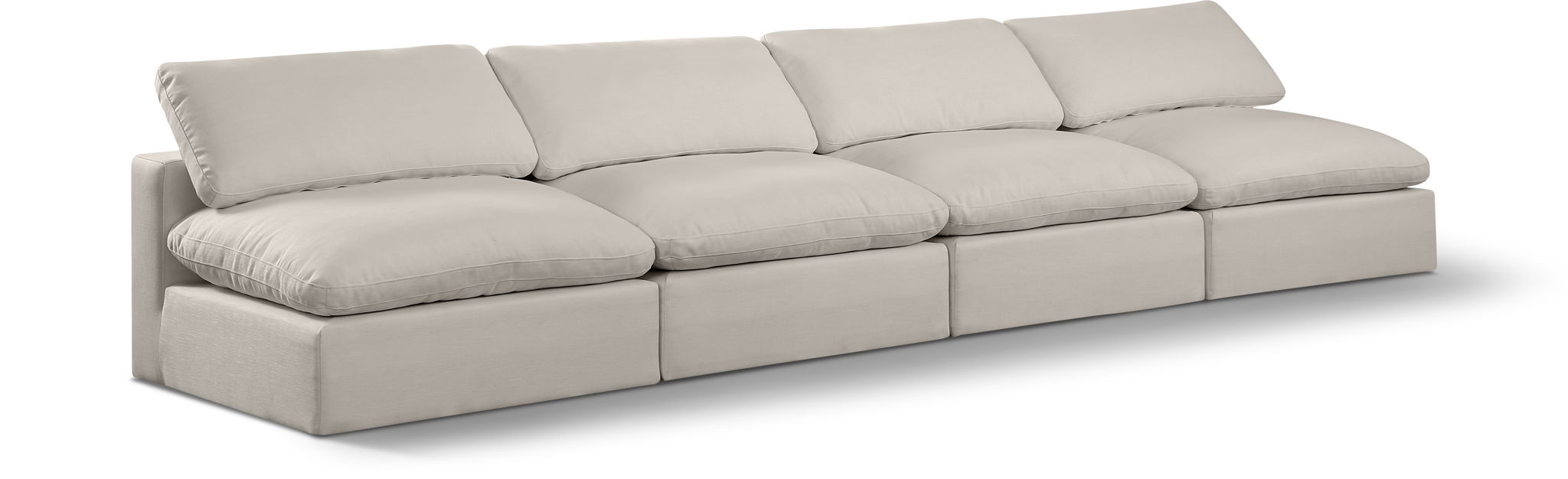 Comfy - Linen Modular Armless Sofa 4 Seats - Urban Living Furniture (Los Angeles, CA)