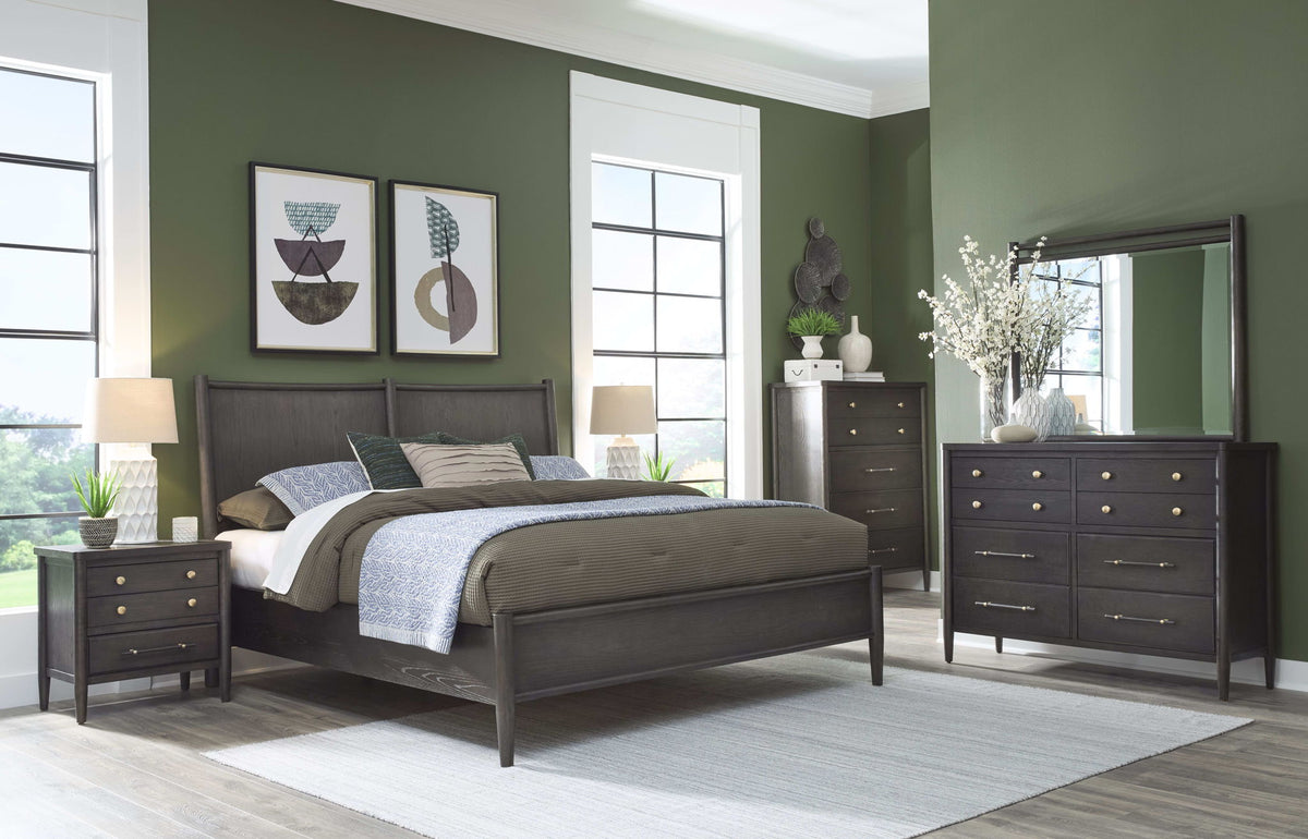 Rockport - Five Drawer Oak Wood Chest - Yin