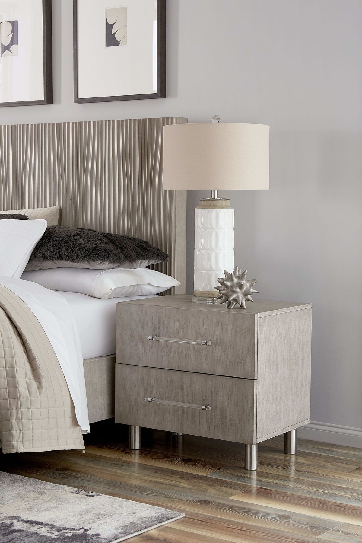 Argento - Nightstand - Misty Gray
