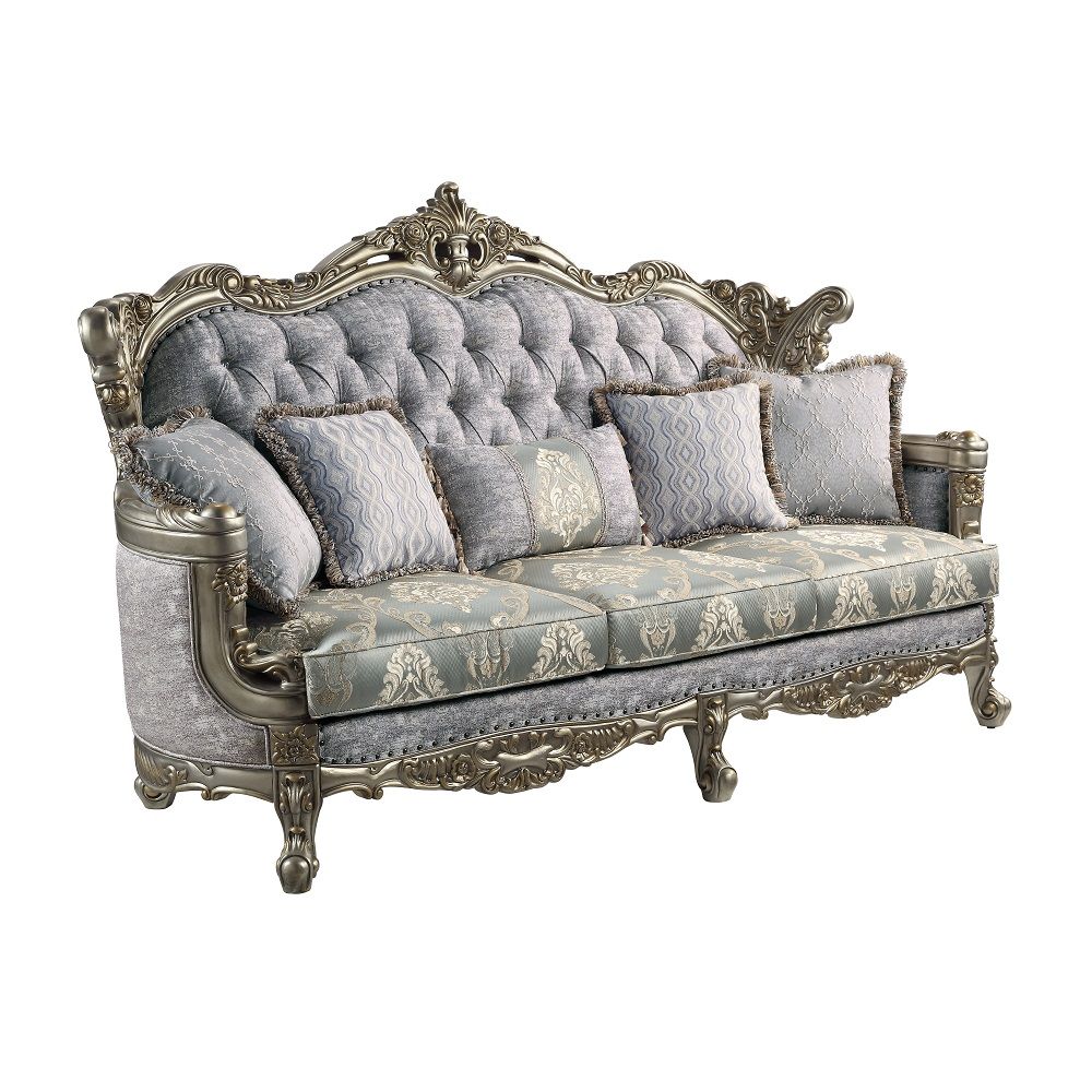 Miliani - Sofa With 5 Pillows - Fabric & Antique Bronze - Urban Living Furniture (Los Angeles, CA)