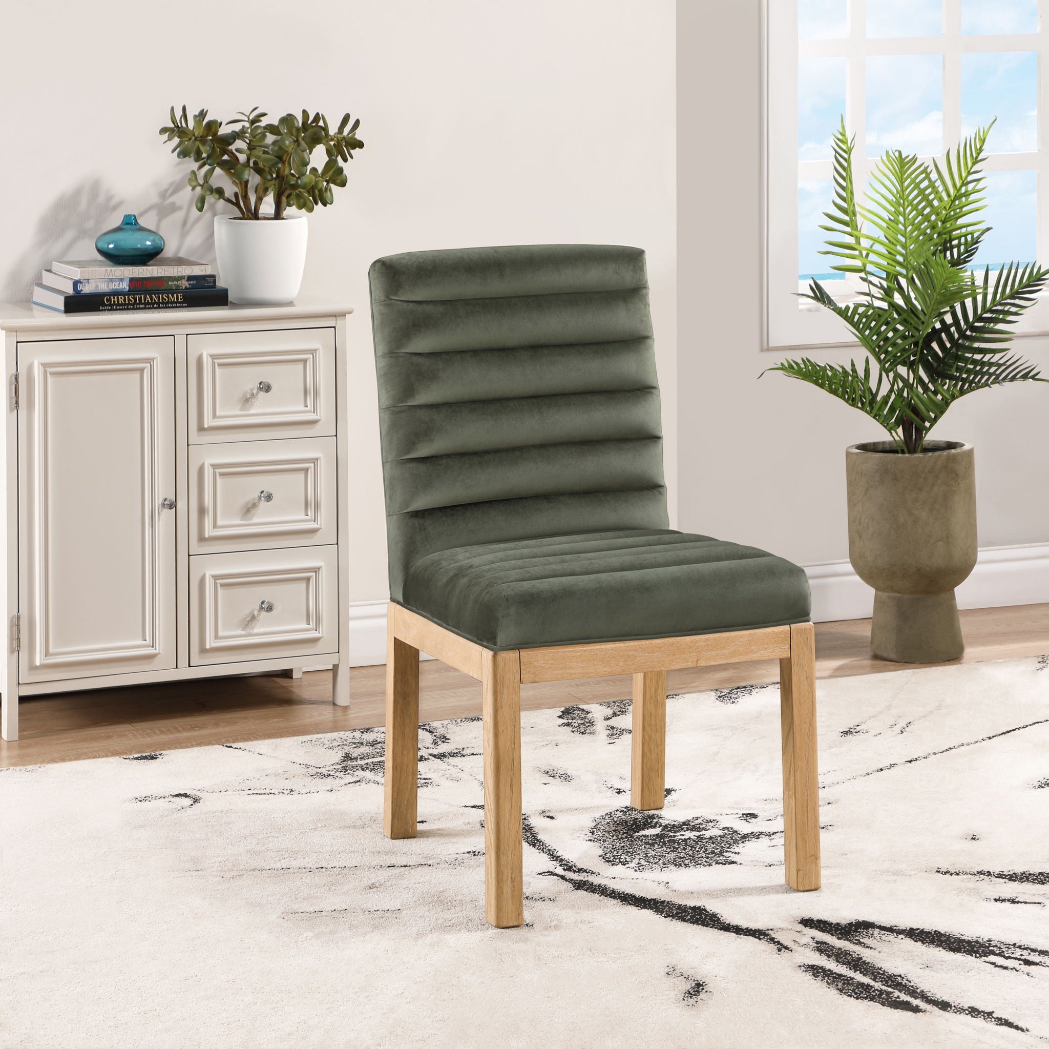 Evelyn - Dining Chair With Natural Legs - Urban Living Furniture (Los Angeles, CA)