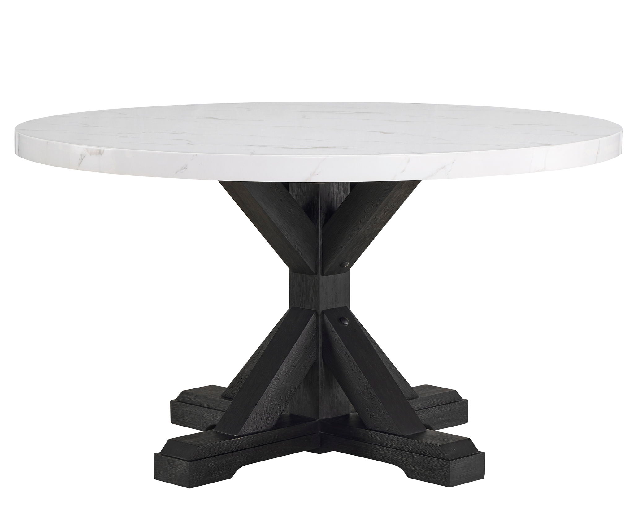 Vance - Faux Marble Dining Table - White & Charcoal - Urban Living Furniture (Los Angeles, CA)