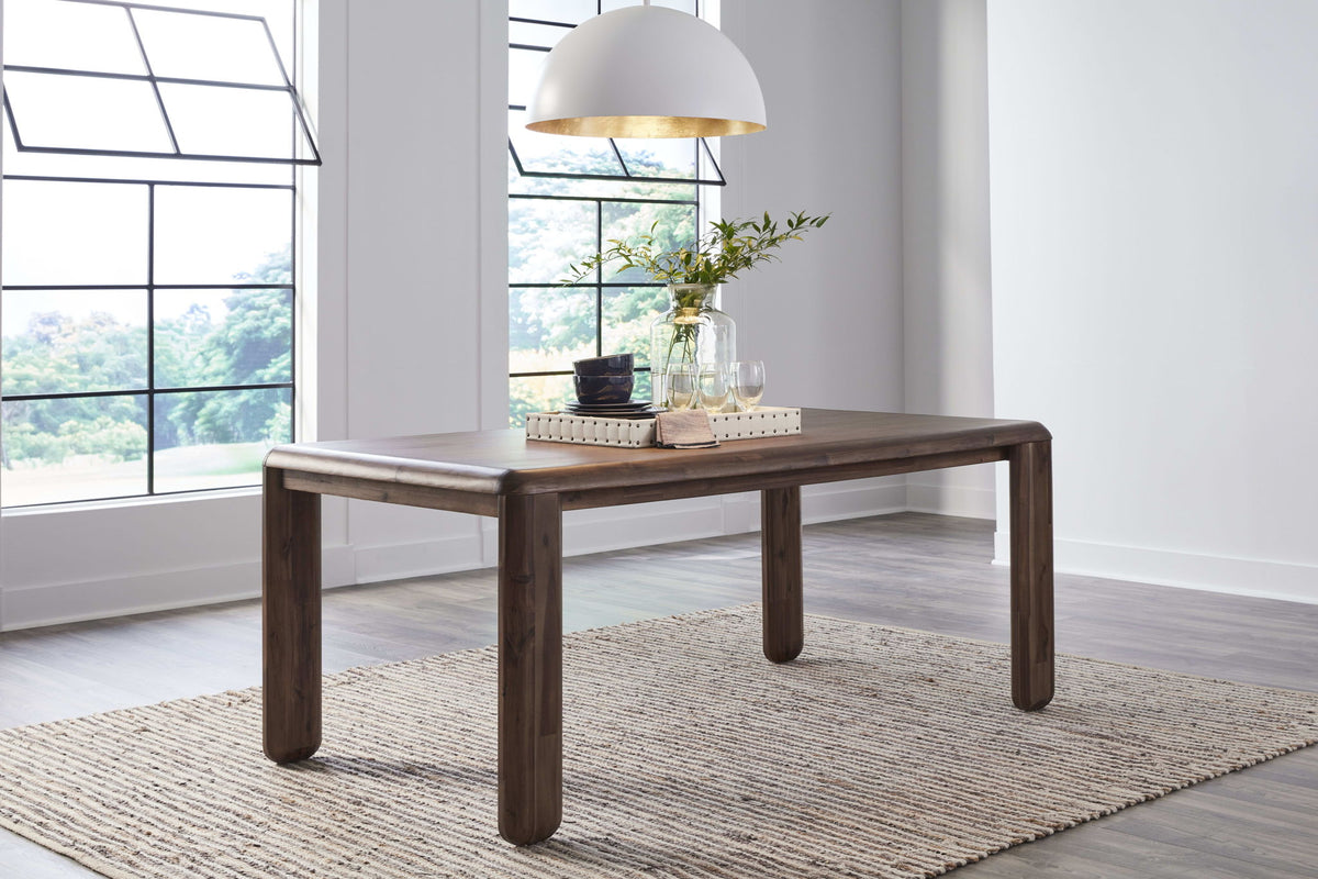 Xolani - Rectangular Acacia Wood Leg Table - Impala