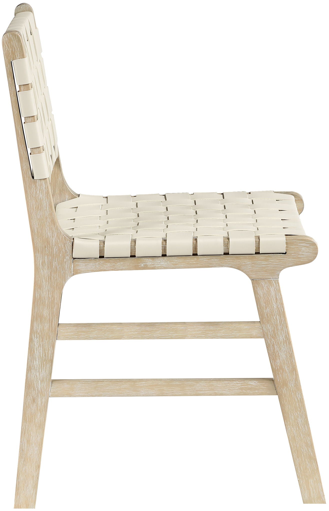 Entwine - Vegan Leather Upholstered Dining Chair - Painted Natural - Urban Living Furniture (Los Angeles, CA)