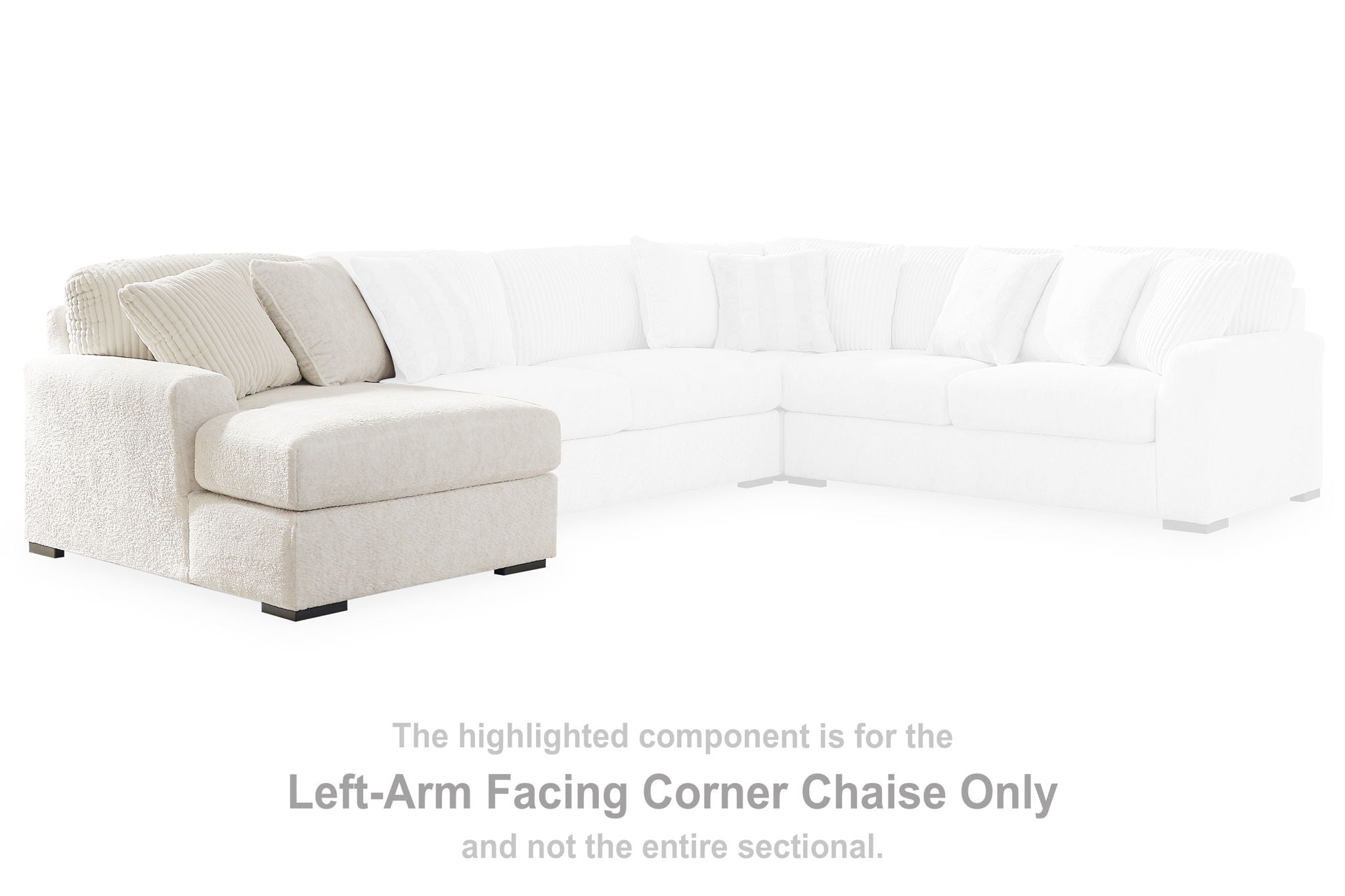 Chessington - Ivory - Laf Corner Chaise - Urban Living Furniture (Los Angeles, CA)