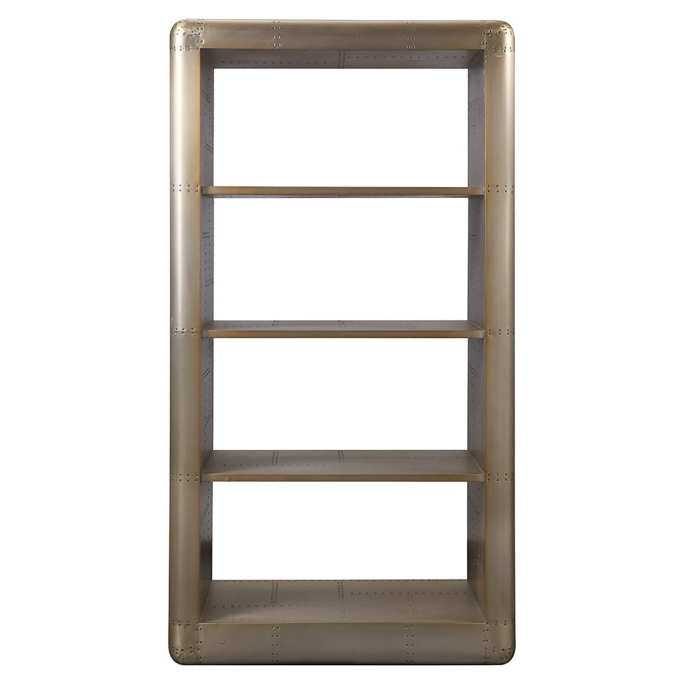 Jennavieve - Bookcase - Gold Aluminum - Urban Living Furniture (Los Angeles, CA)