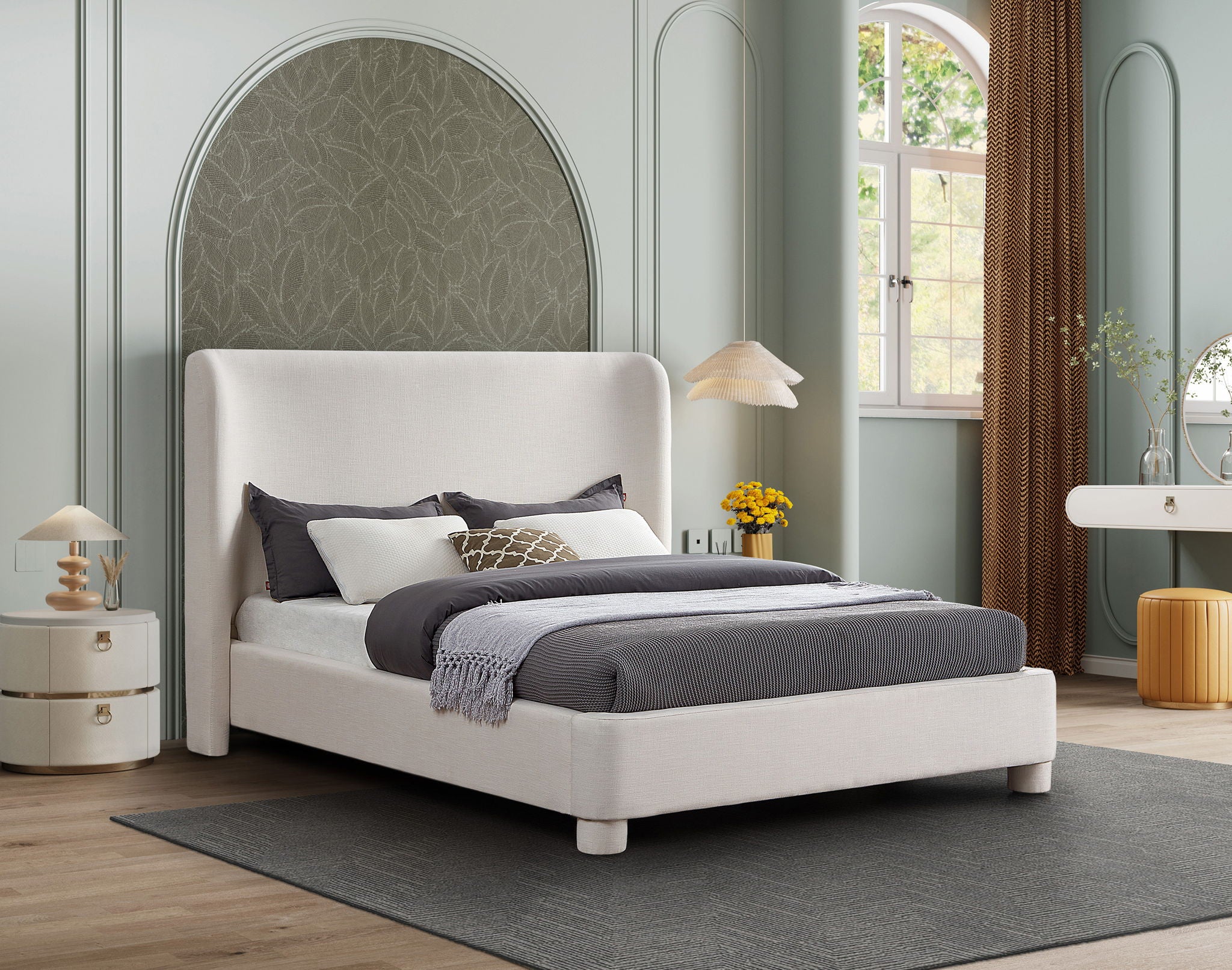 Penny - Polyester Fabric Bed - Urban Living Furniture (Los Angeles, CA)
