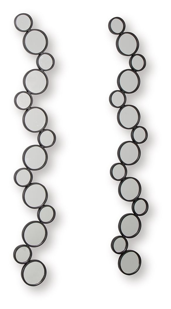 Vinler - Black - Accent Mirror Set (Set of 2) - Urban Living Furniture (Los Angeles, CA)