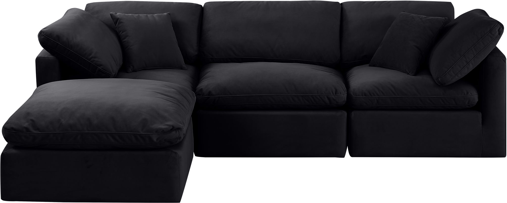 Indulge - Velvet 4 Piece Modular Sectional With Chaise - Urban Living Furniture (Los Angeles, CA)