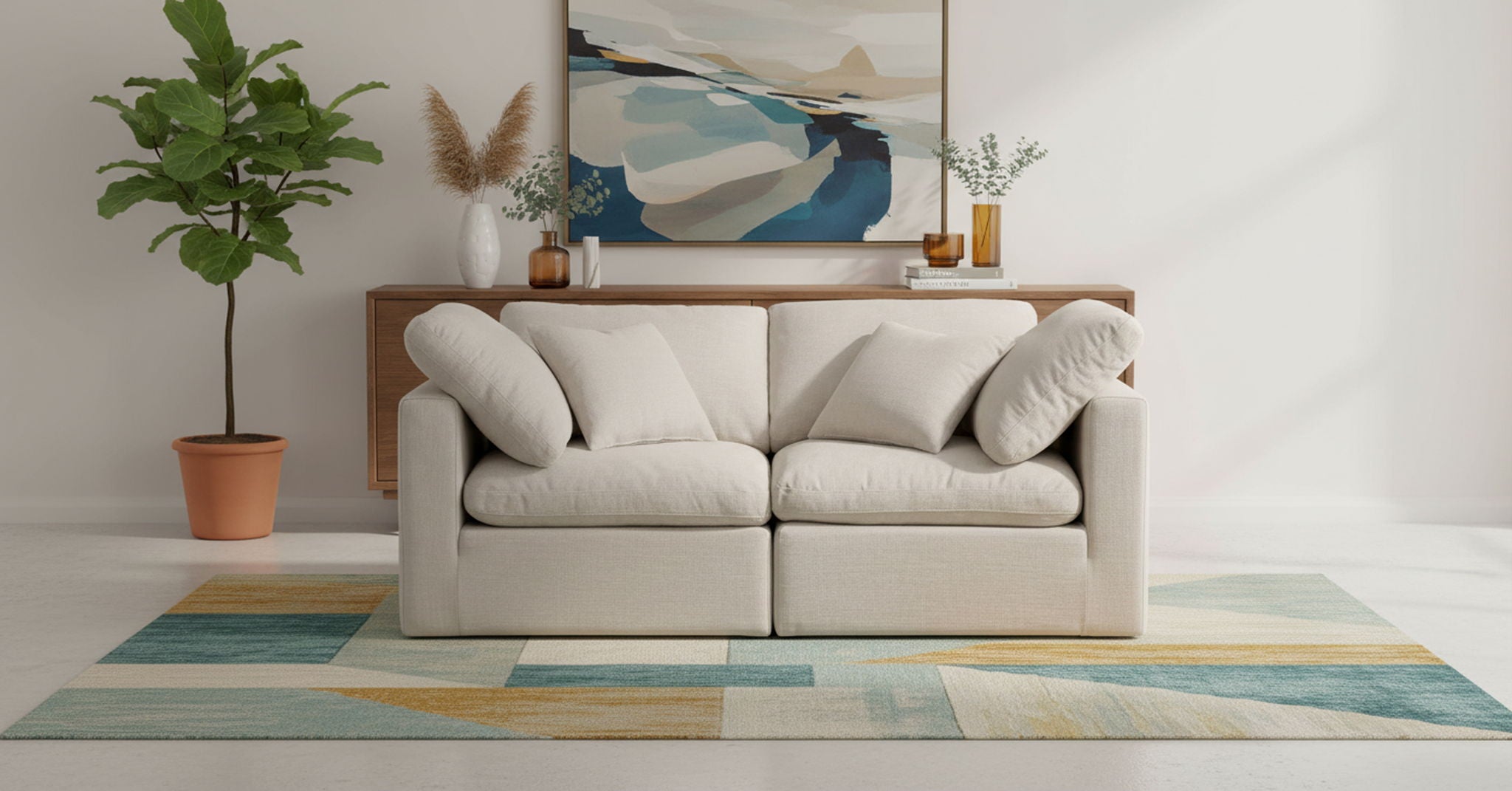 Indulge - Linen 2 Seat Modular Sofa - Urban Living Furniture (Los Angeles, CA)