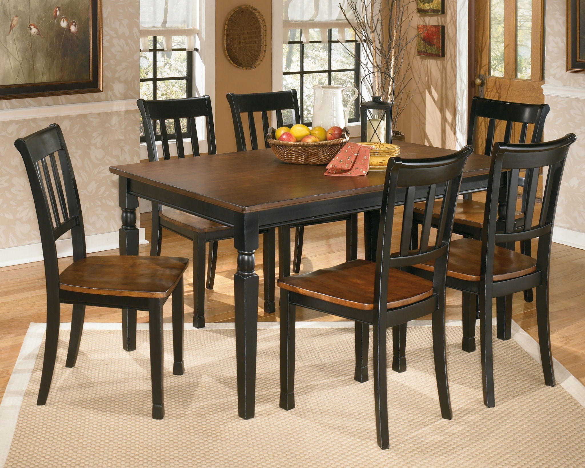 Owingsville - Black / Brown - Rectangular Dining Room Table - Urban Living Furniture (Los Angeles, CA)
