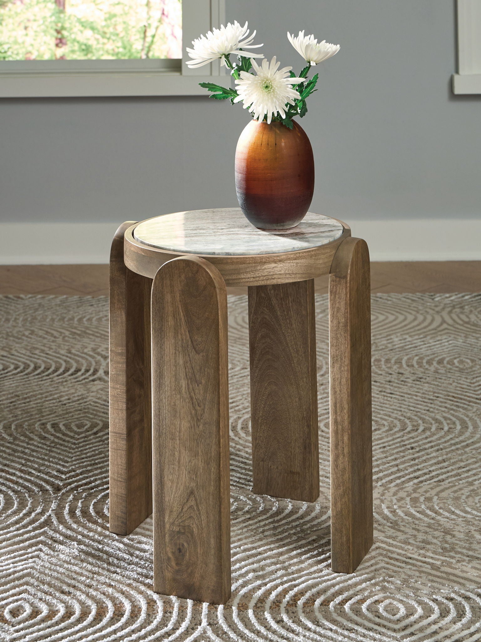 Gavrilley - Gray / White / Brown - Accent Table - Urban Living Furniture (Los Angeles, CA)