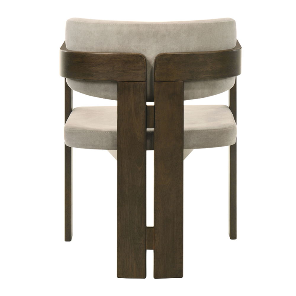 Destin - Side Chair - Light Gray Fabric & Walnut - Urban Living Furniture (Los Angeles, CA)