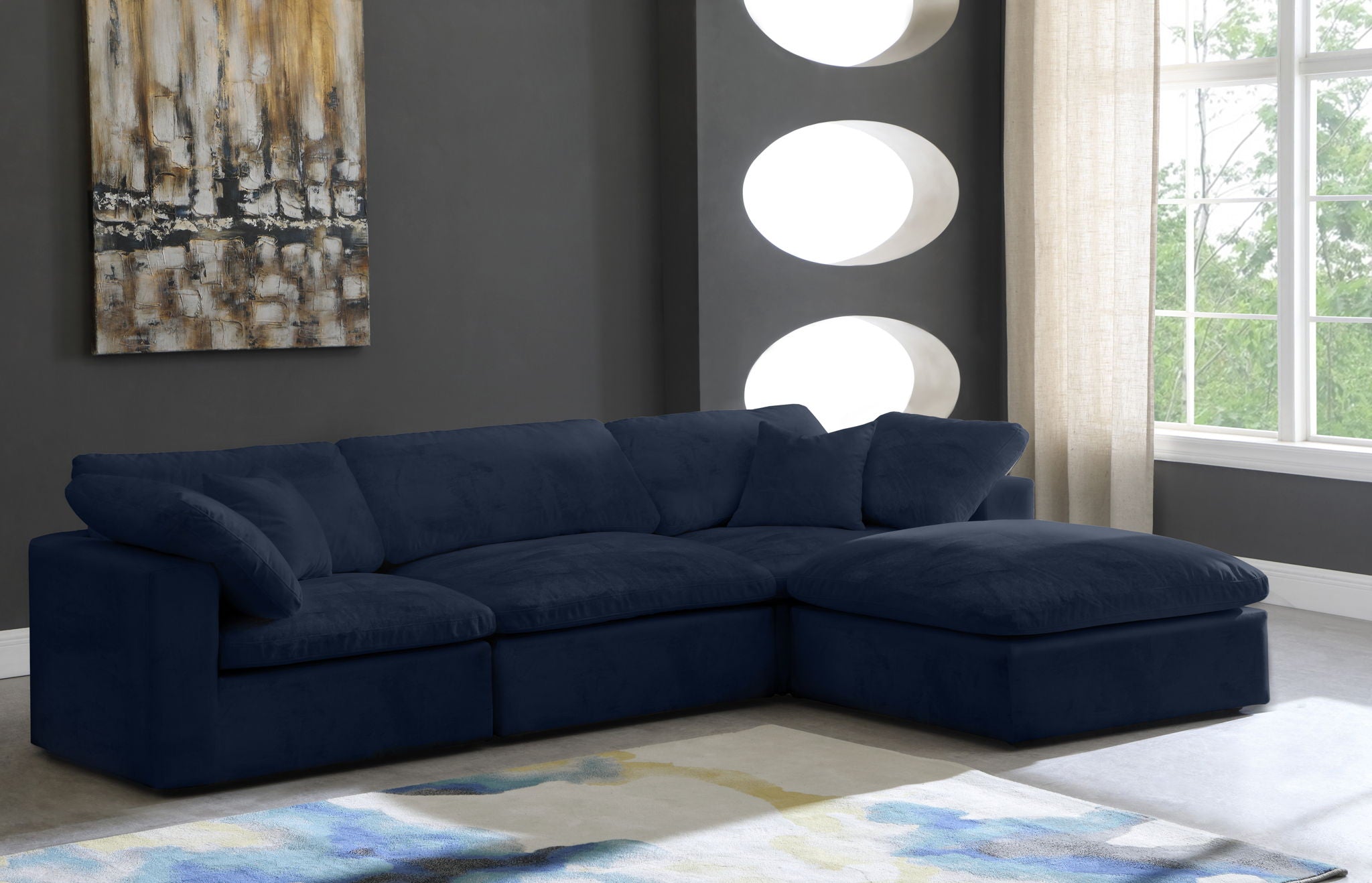 Cozy - 4 Piece Modular Sectional With Chaise - Urban Living Furniture (Los Angeles, CA)