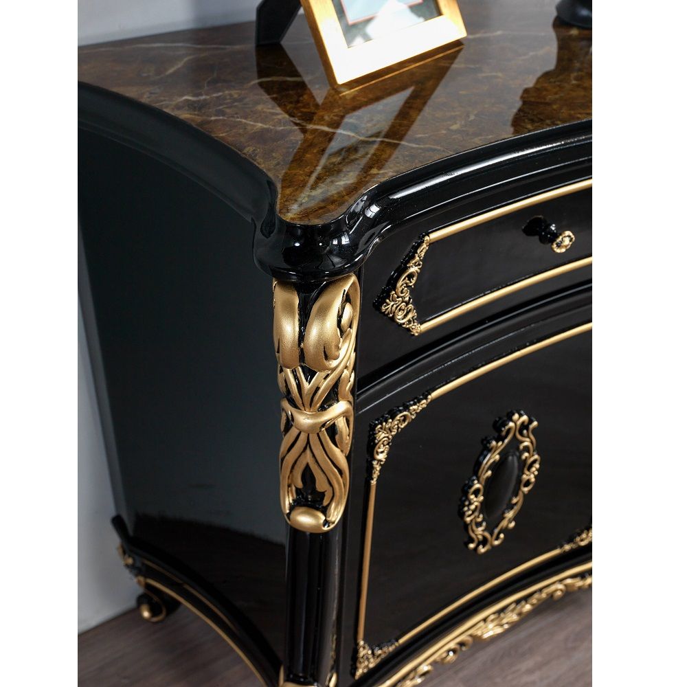 Betria - Console Cabinet - Gold & Black - Urban Living Furniture (Los Angeles, CA)