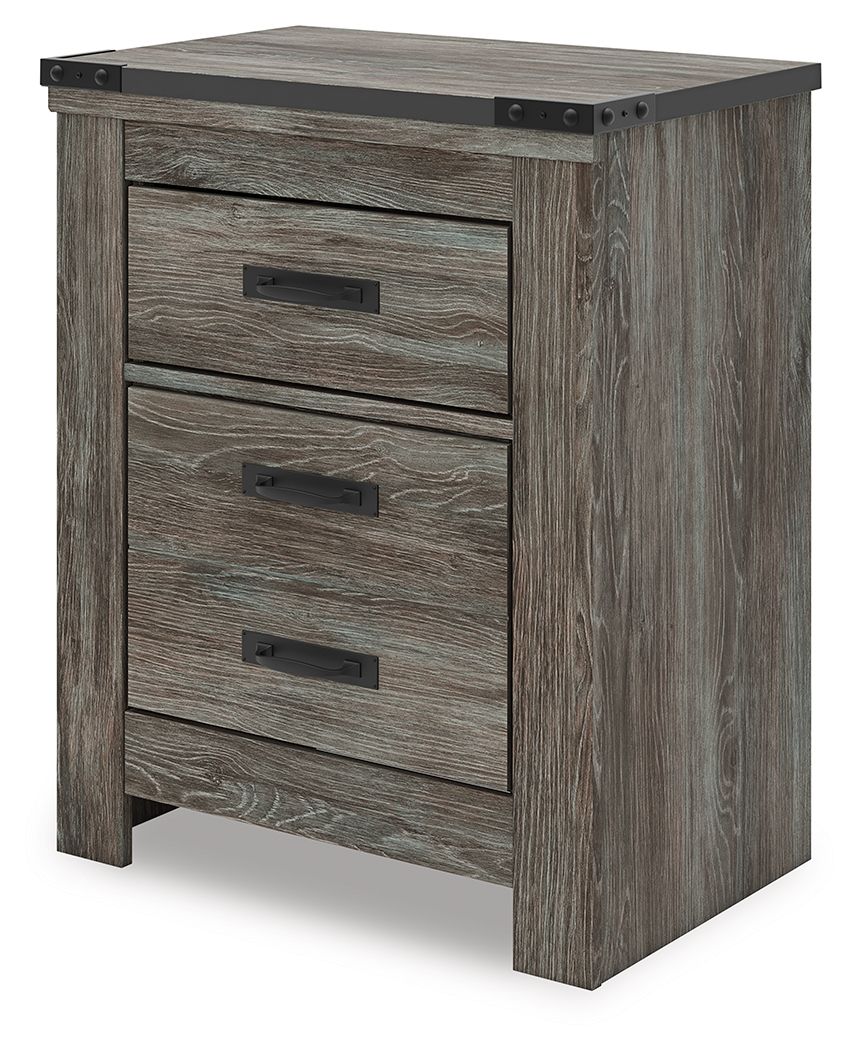 Frandern - Gray - Two Drawer Night Stand - Urban Living Furniture (Los Angeles, CA)